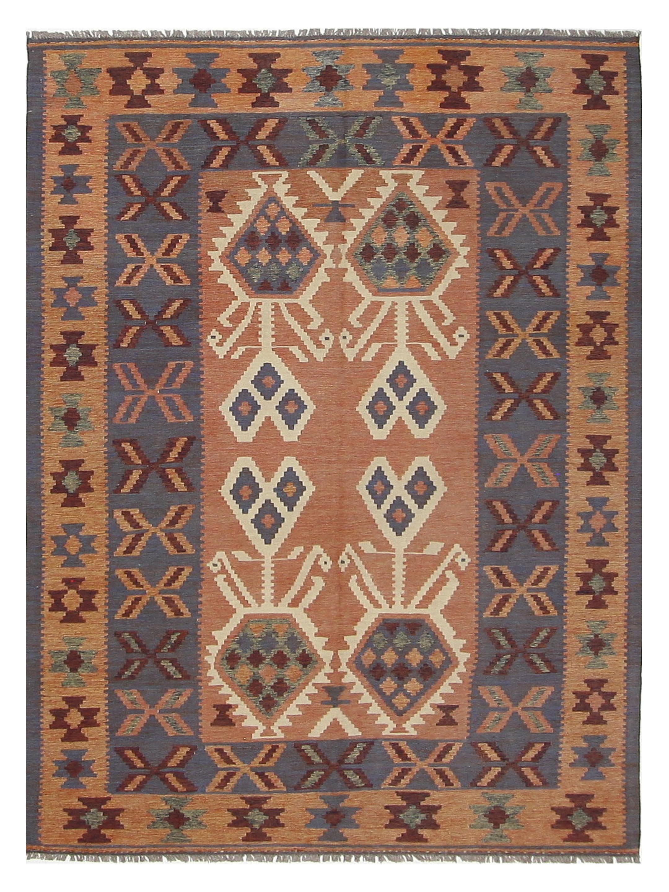 Kilim Hand Woven Grey 6x9