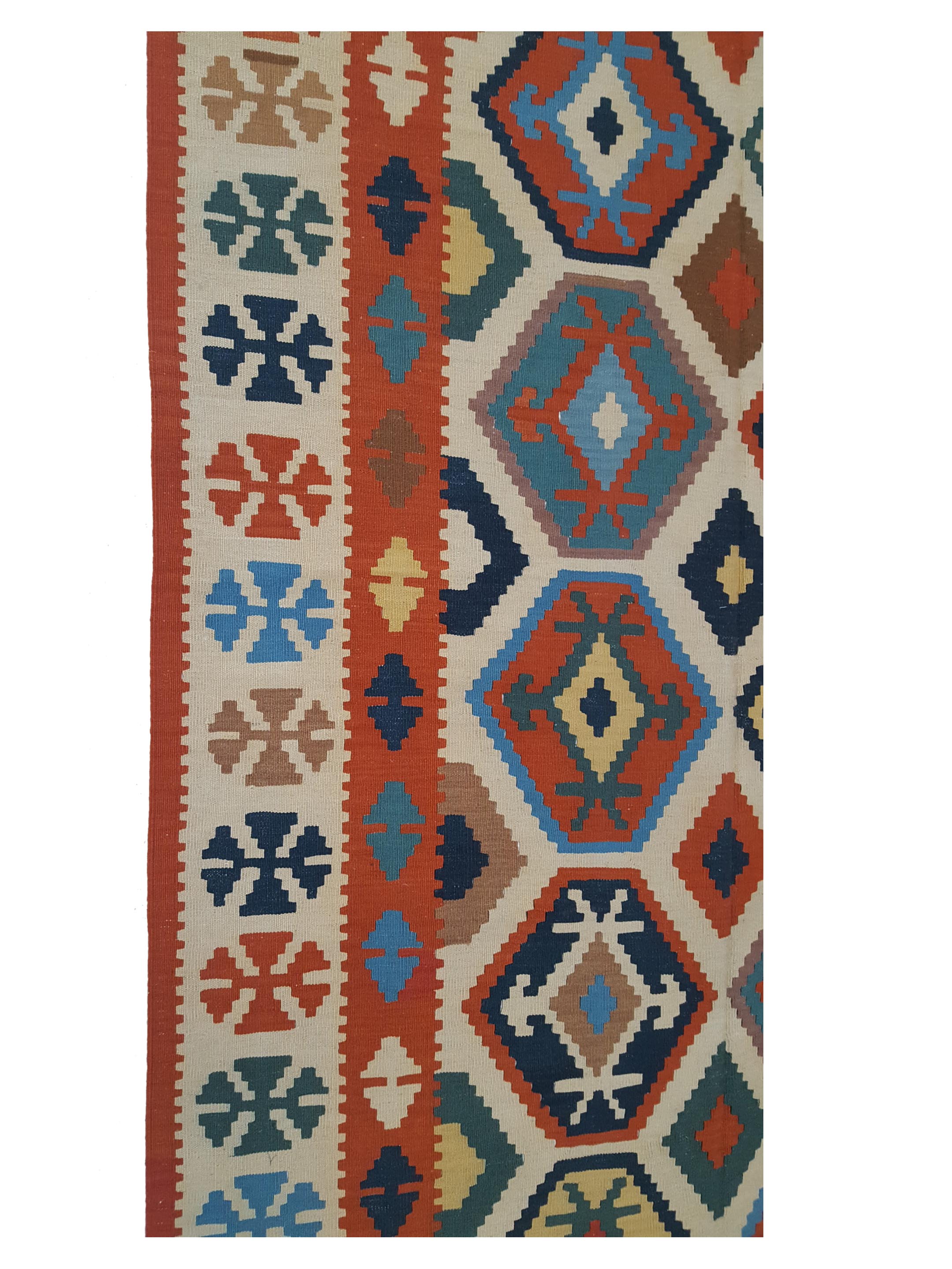 Kilim Hand Woven Orange 6x9 - Image 5 of 6