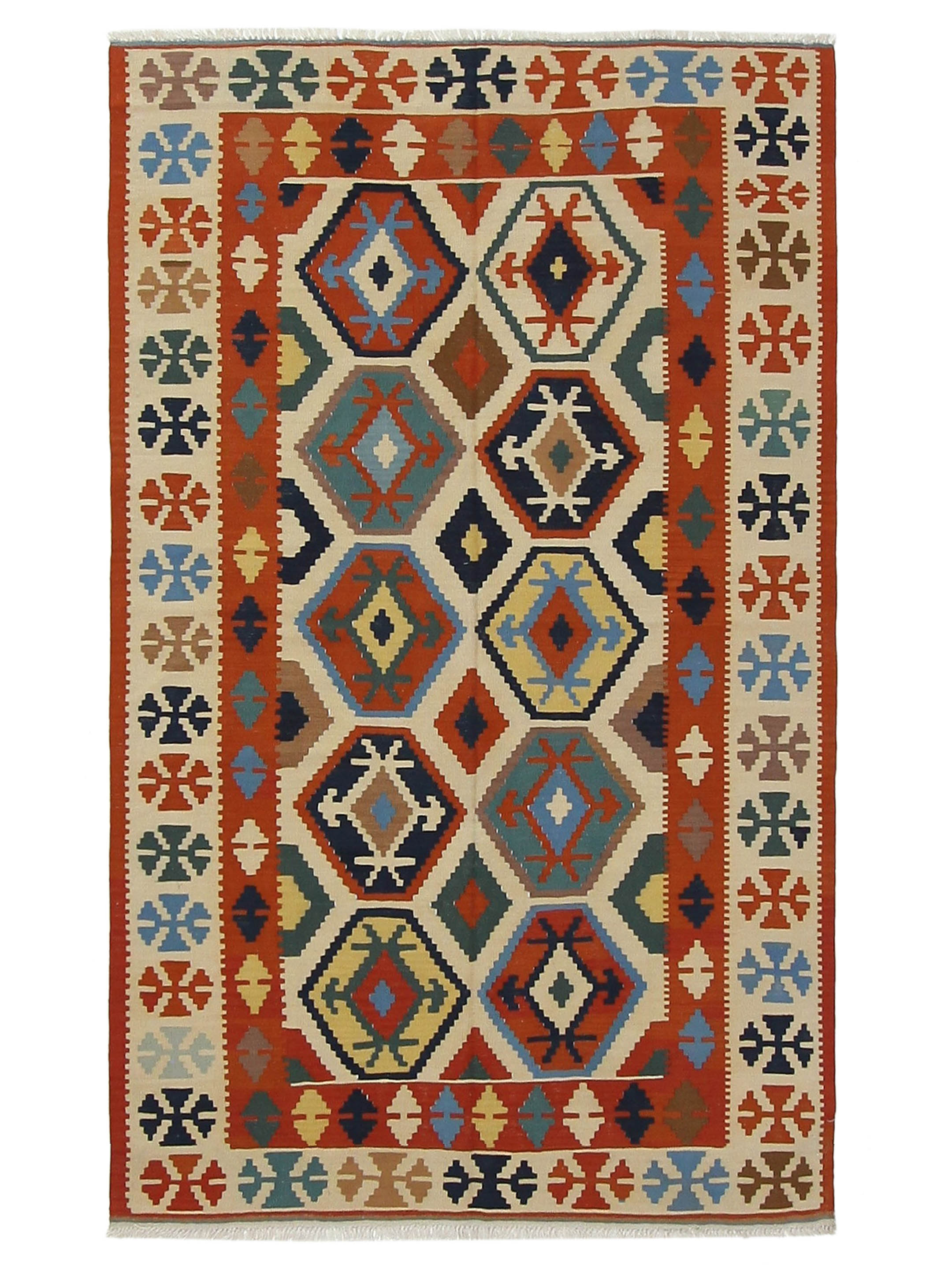 Kilim Hand Woven Orange 6x9