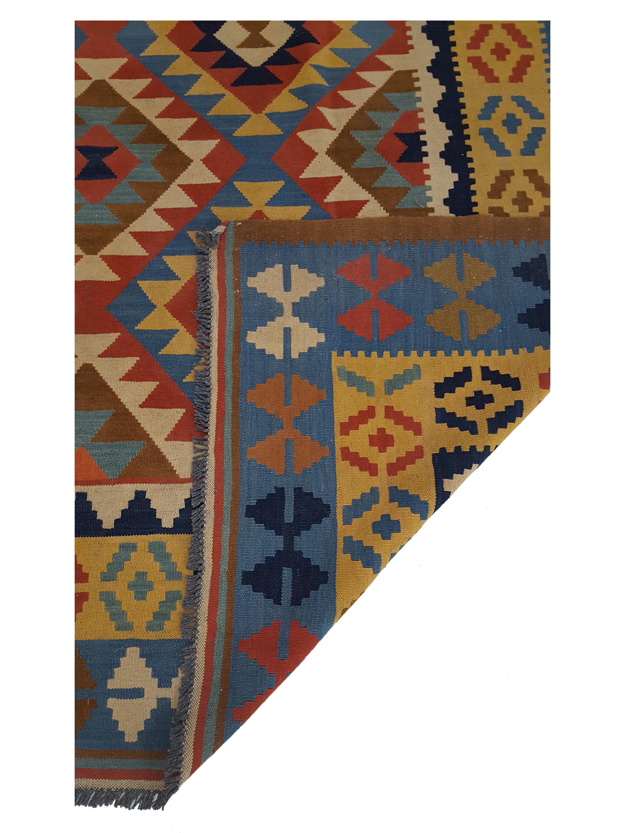 Kilim Hand Woven Multi 8x11 - Image 3 of 6