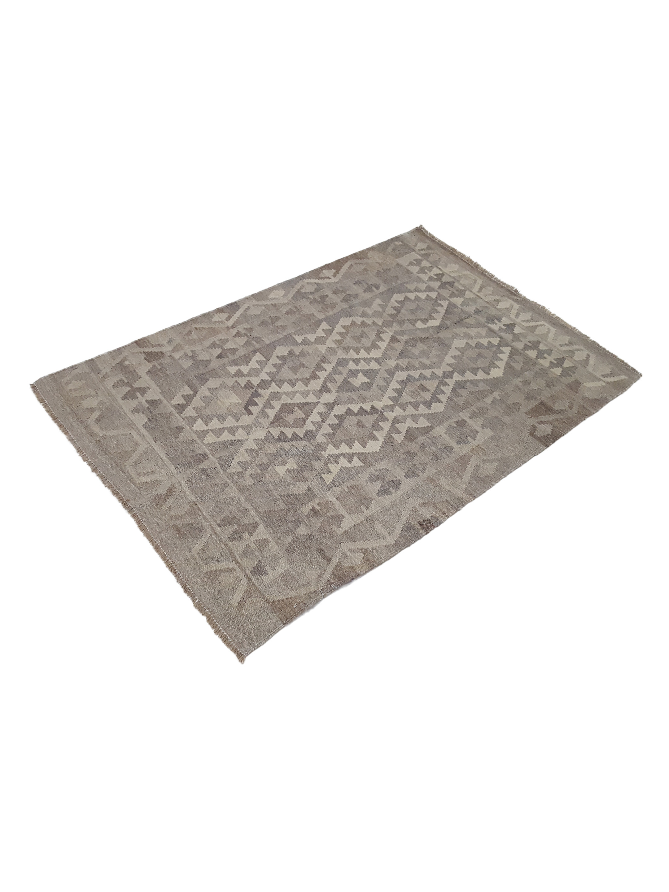 Kilim Hand Woven Grey 3x5 - Image 5 of 5
