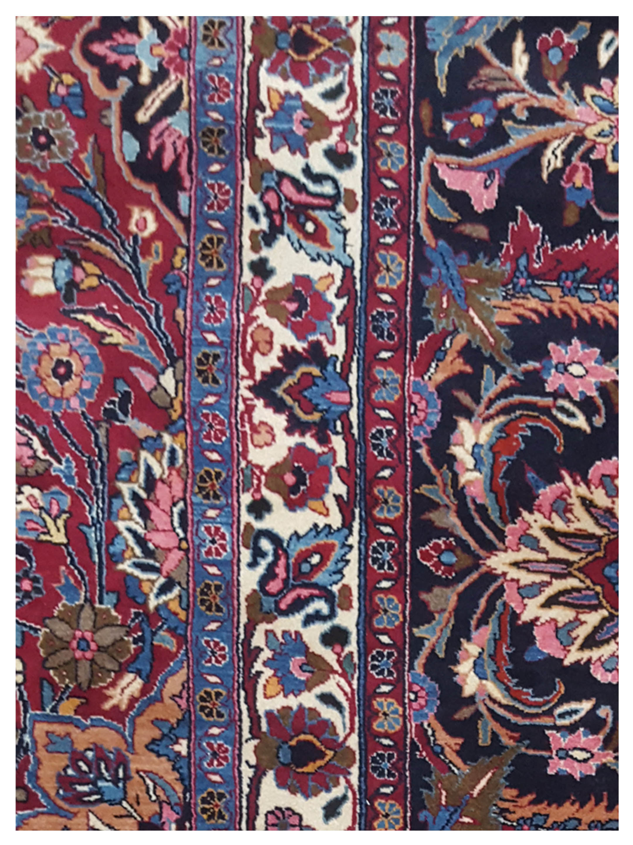 Mashad Semi Antique Burgundy 16x28 - Image 3 of 7