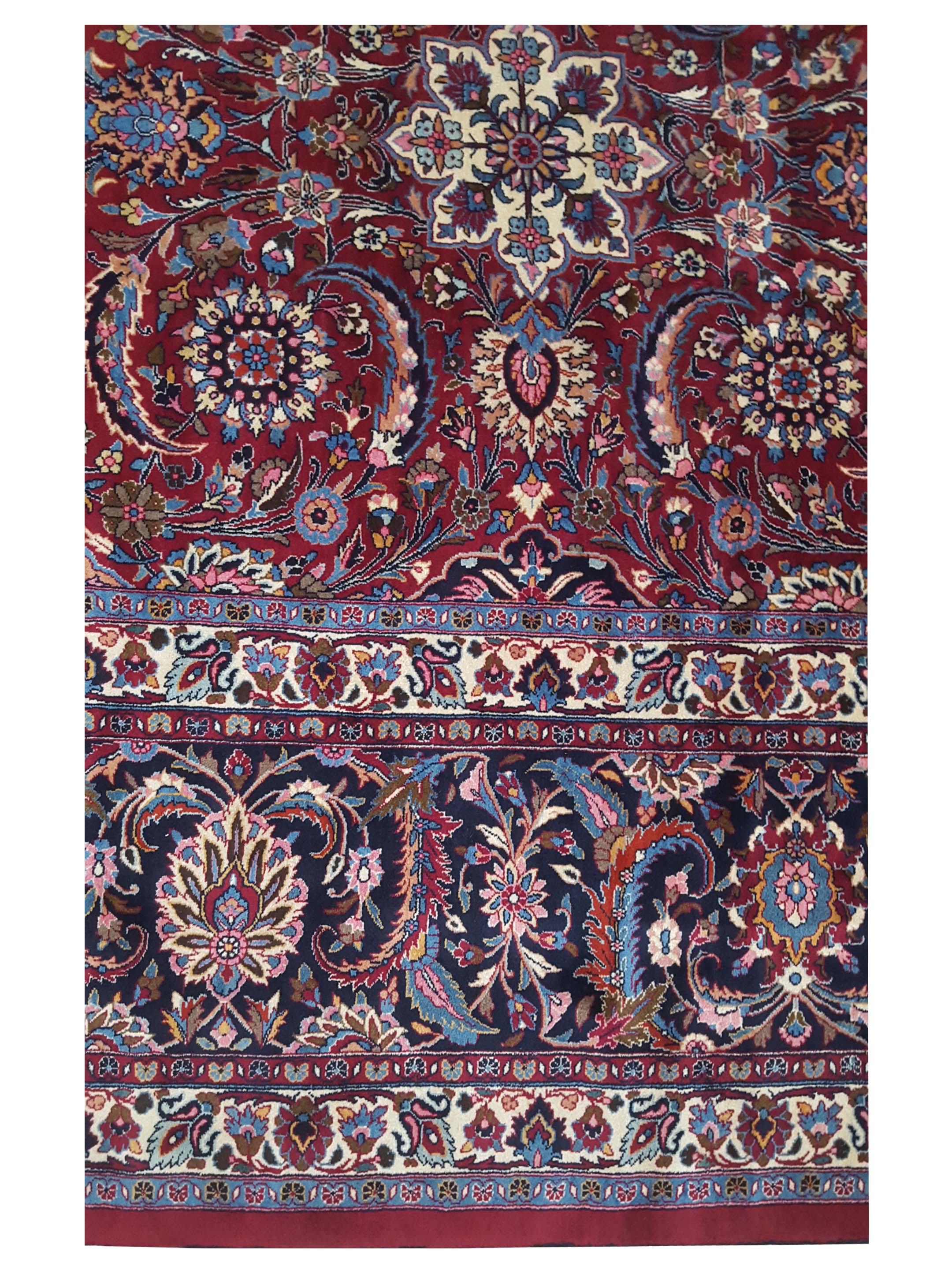 Mashad Semi Antique Burgundy 16x28 - Image 5 of 7