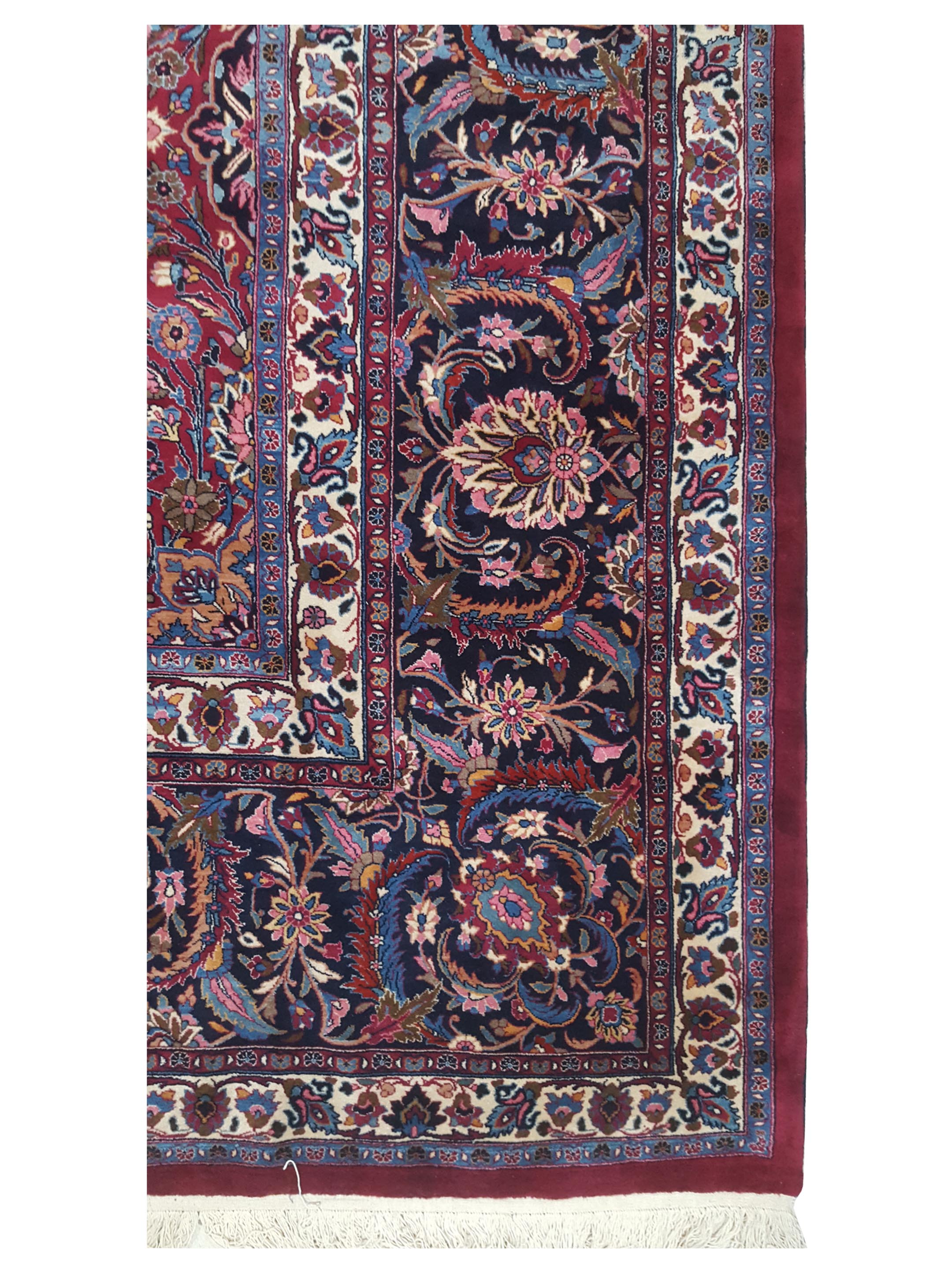 Mashad Semi Antique Burgundy 16x28 - Image 6 of 7