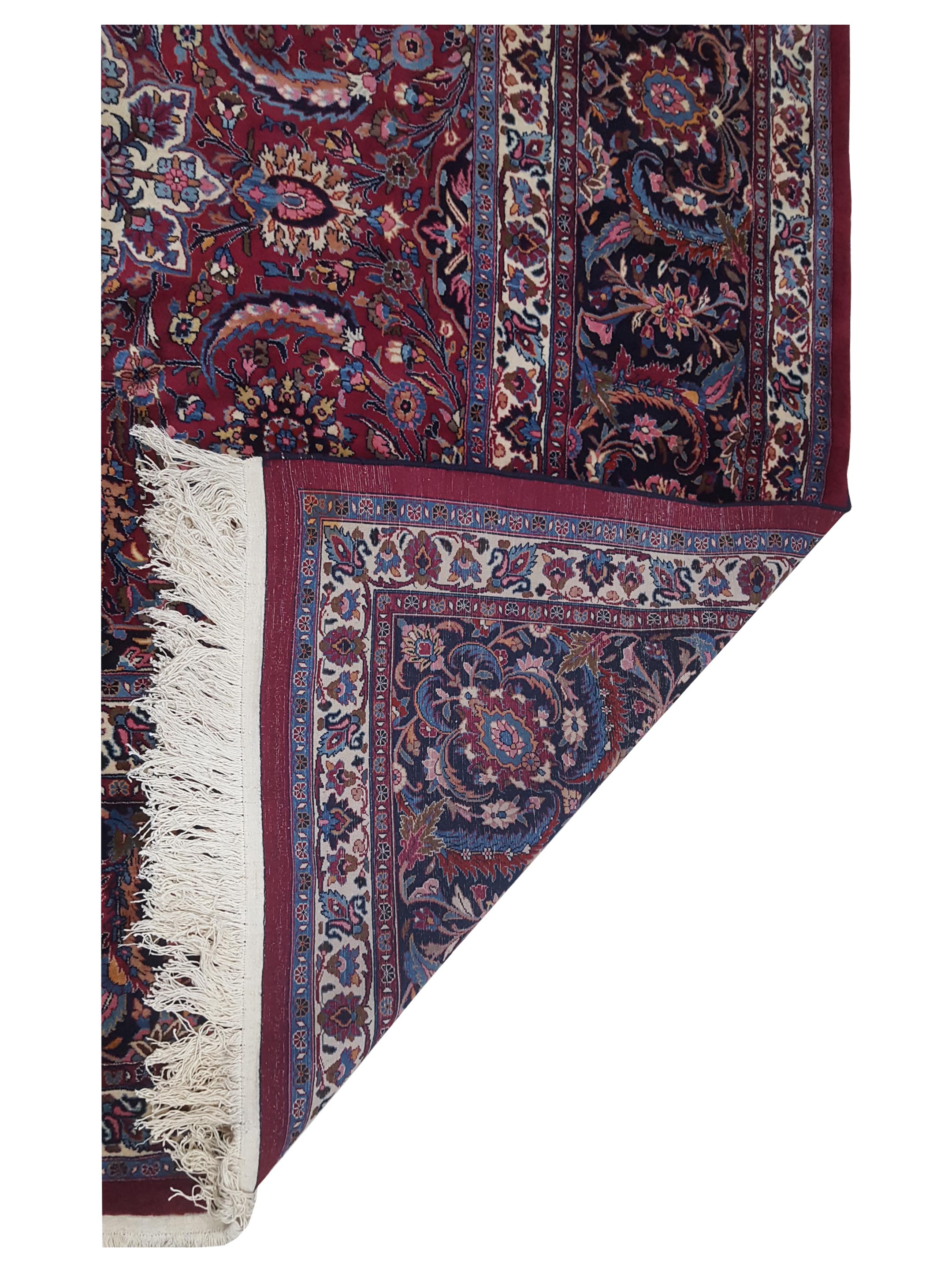 Mashad Semi Antique Burgundy 16x28 - Image 7 of 7
