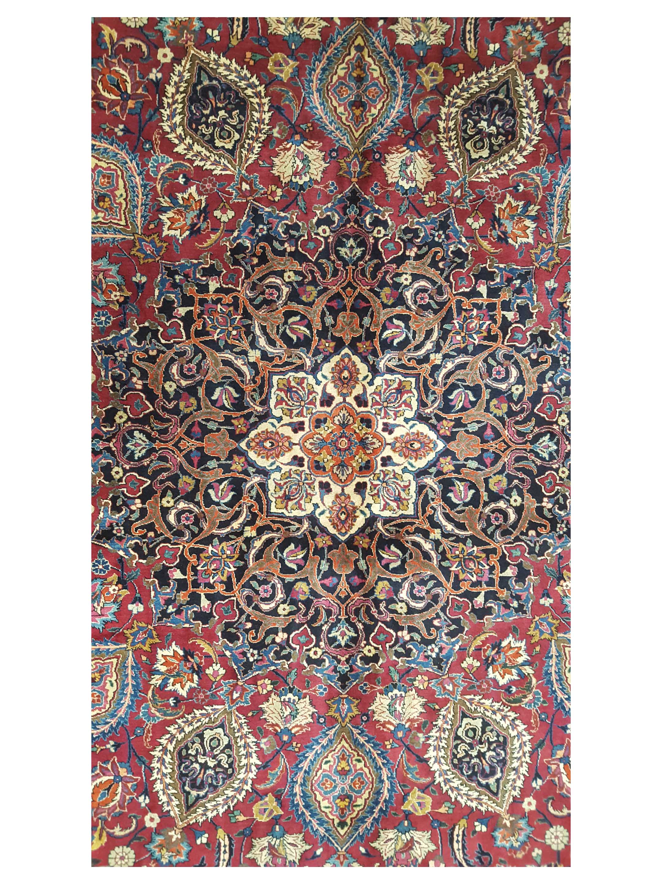 Mashad Semi Antique Burgundy 14x27 - Image 4 of 6
