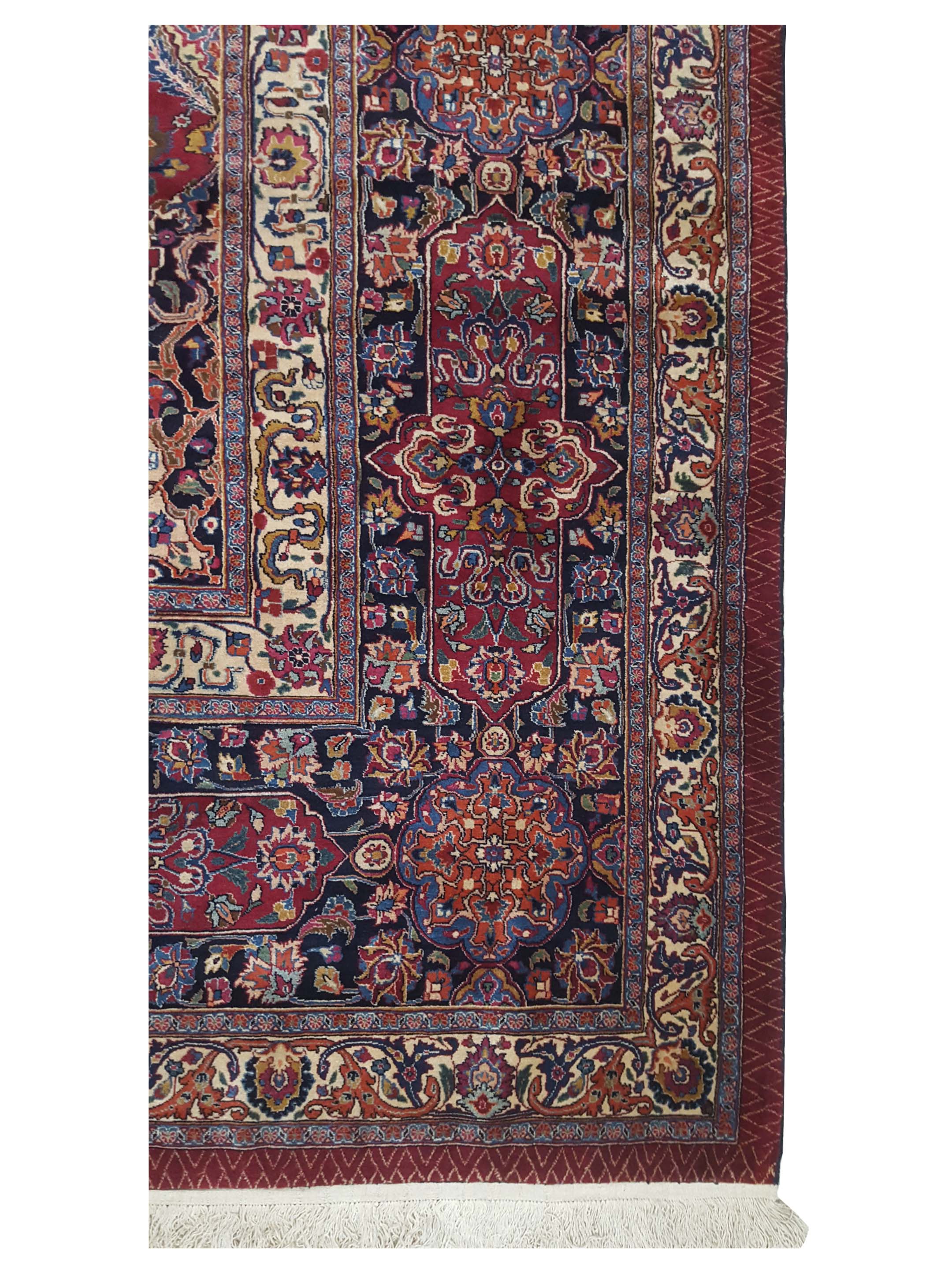 Mashad Semi Antique Burgundy 14x27 - Image 5 of 6