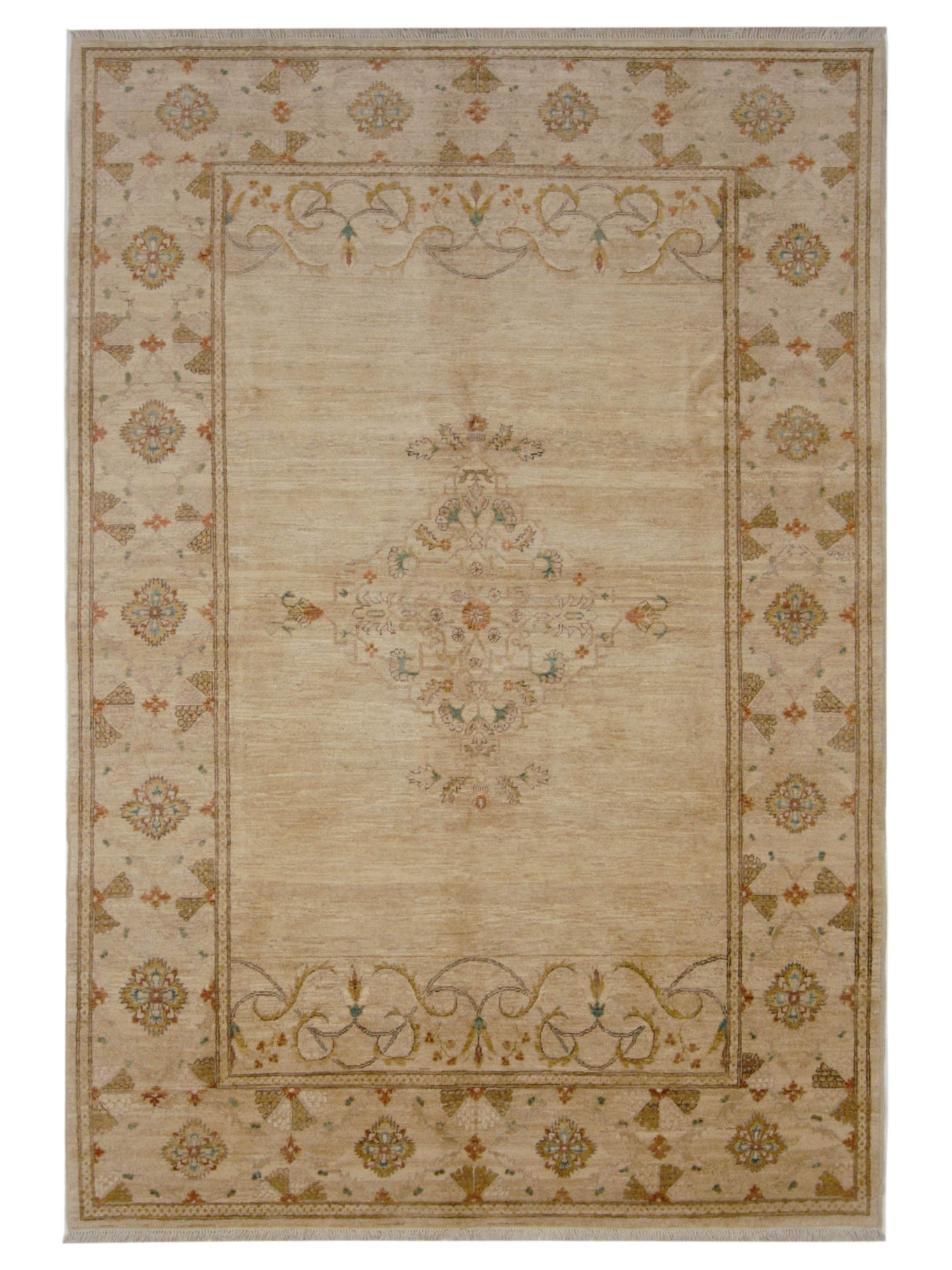 Ziegler Hand Knotted Beige 6x10
