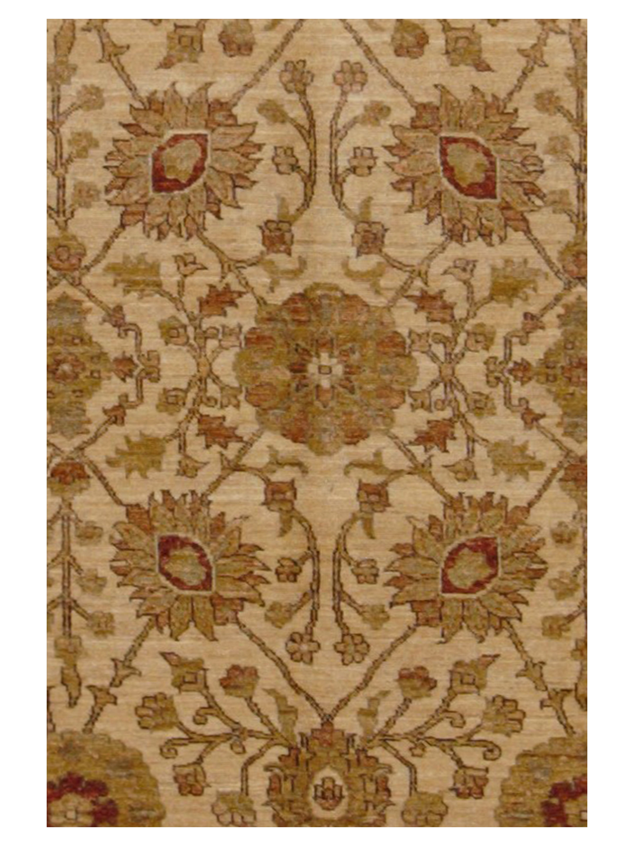 Ziegler Hand Knotted Beige 6x10 - Image 4 of 5