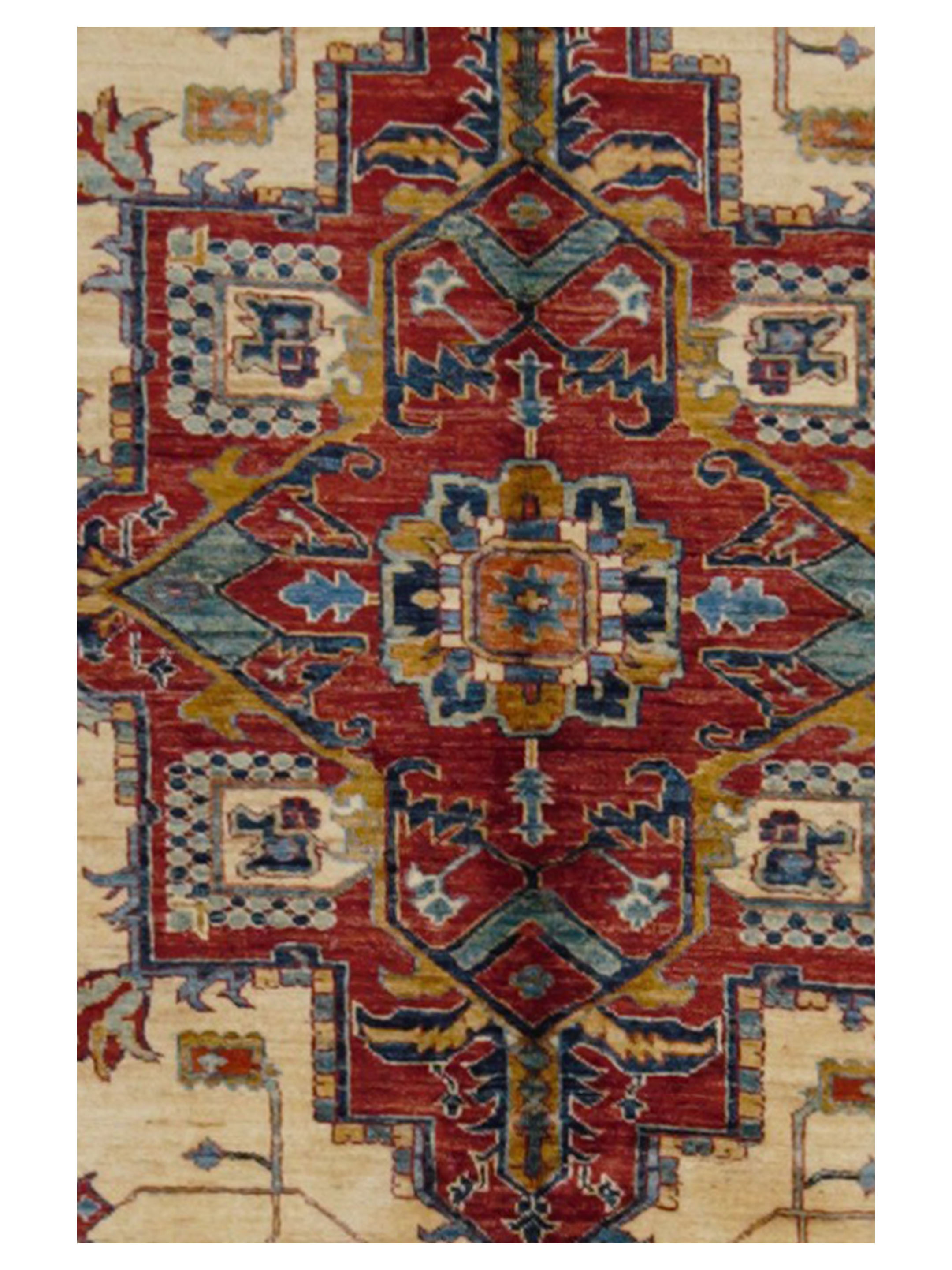 Kazak Hand Knotted Ivory 6x8 - Image 4 of 5
