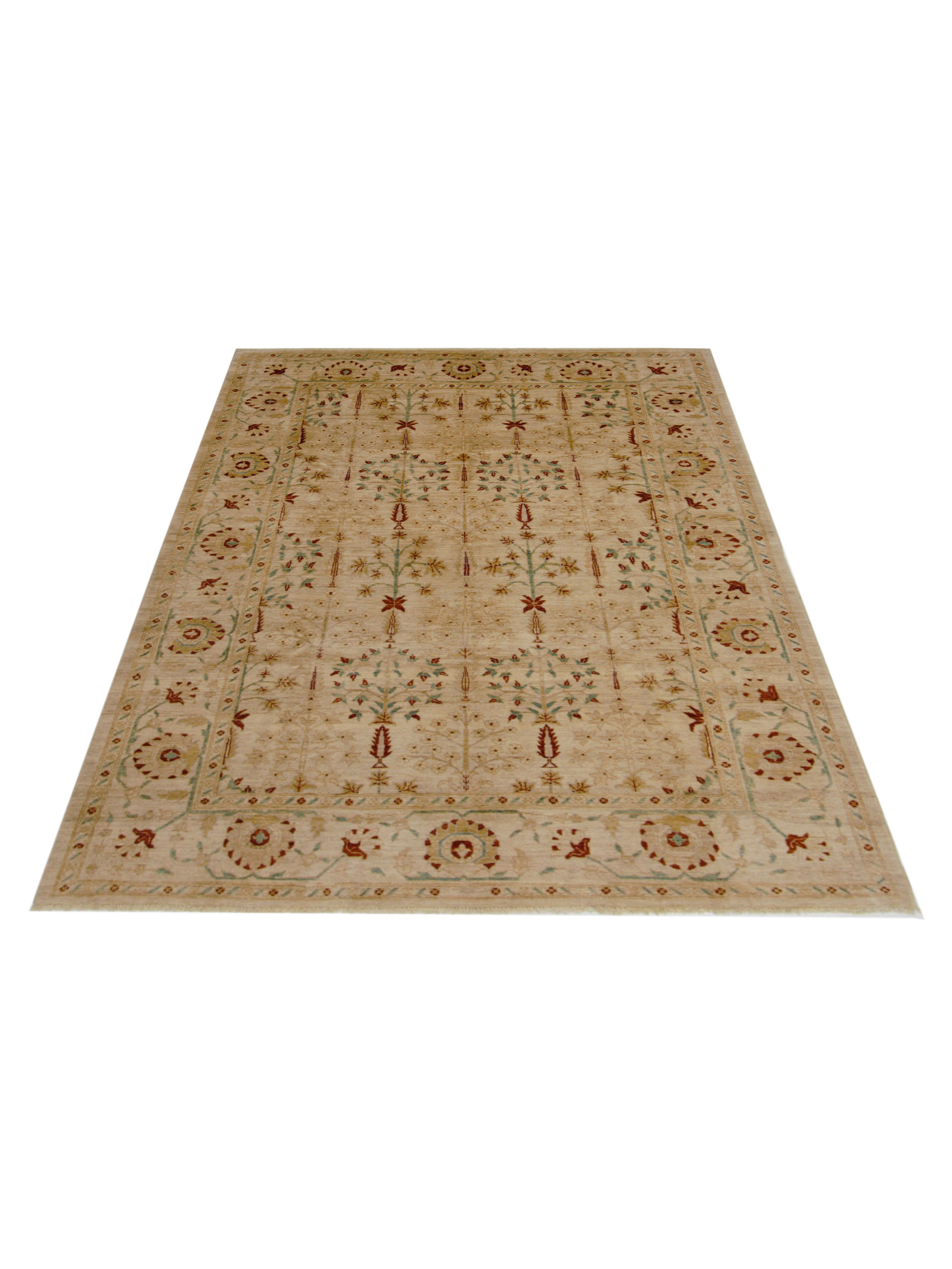 Ziegler Hand Knotted Beige 7x10 - Image 2 of 5