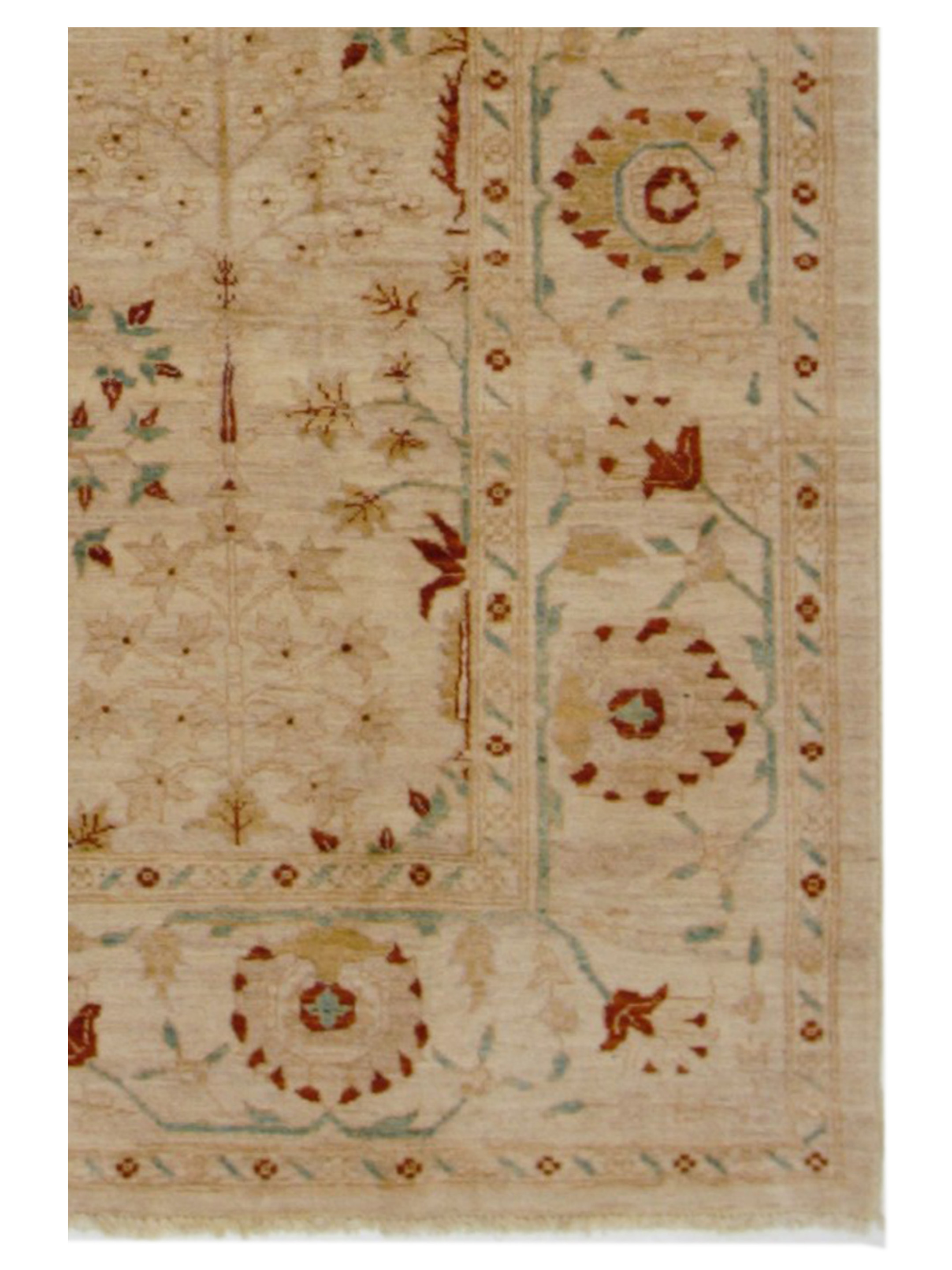 Ziegler Hand Knotted Beige 7x10 - Image 4 of 5