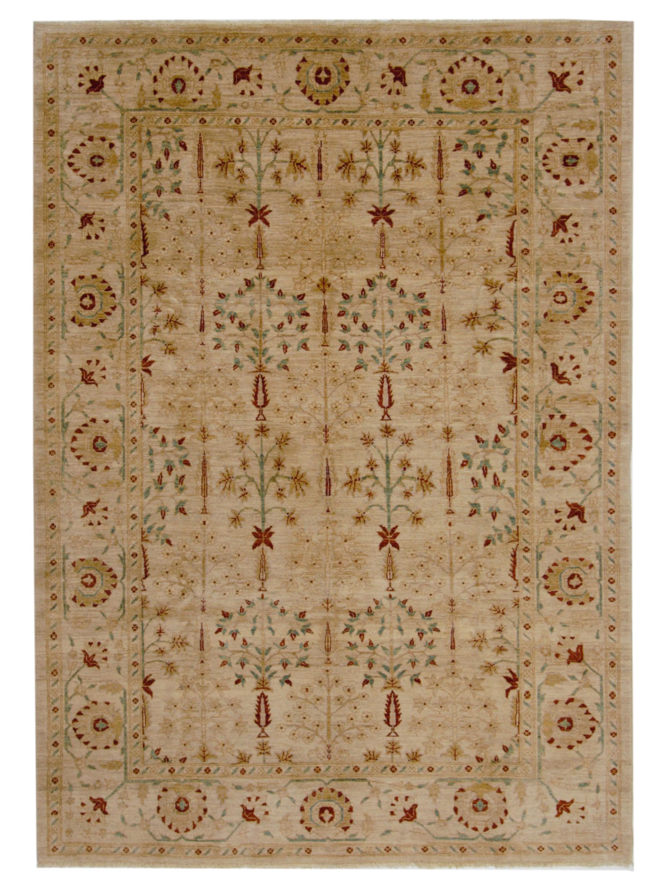 Ziegler Hand Knotted Beige 7x10