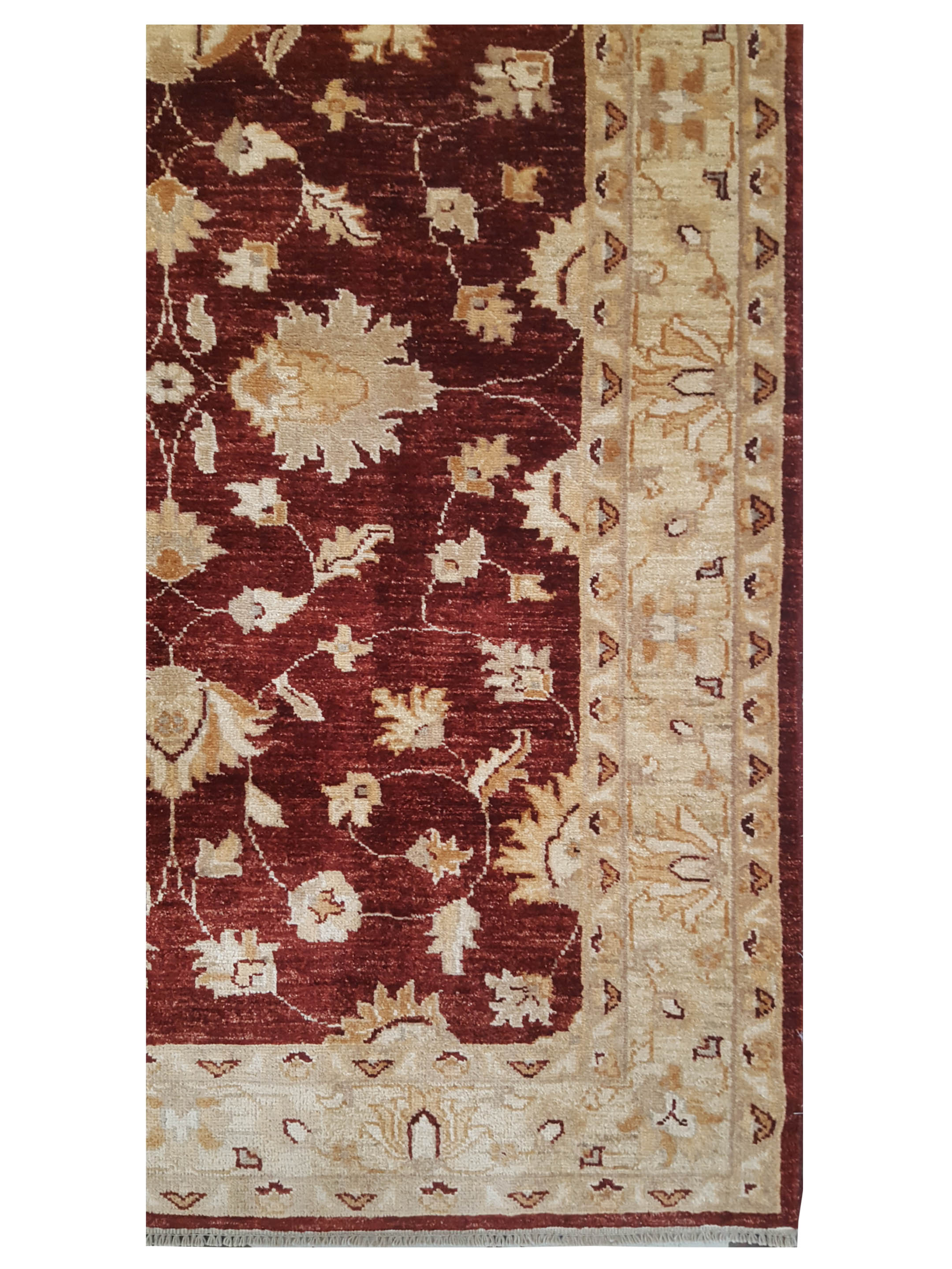 Ziegler Hand Knotted Burgundy 4x6 - Image 2 of 3