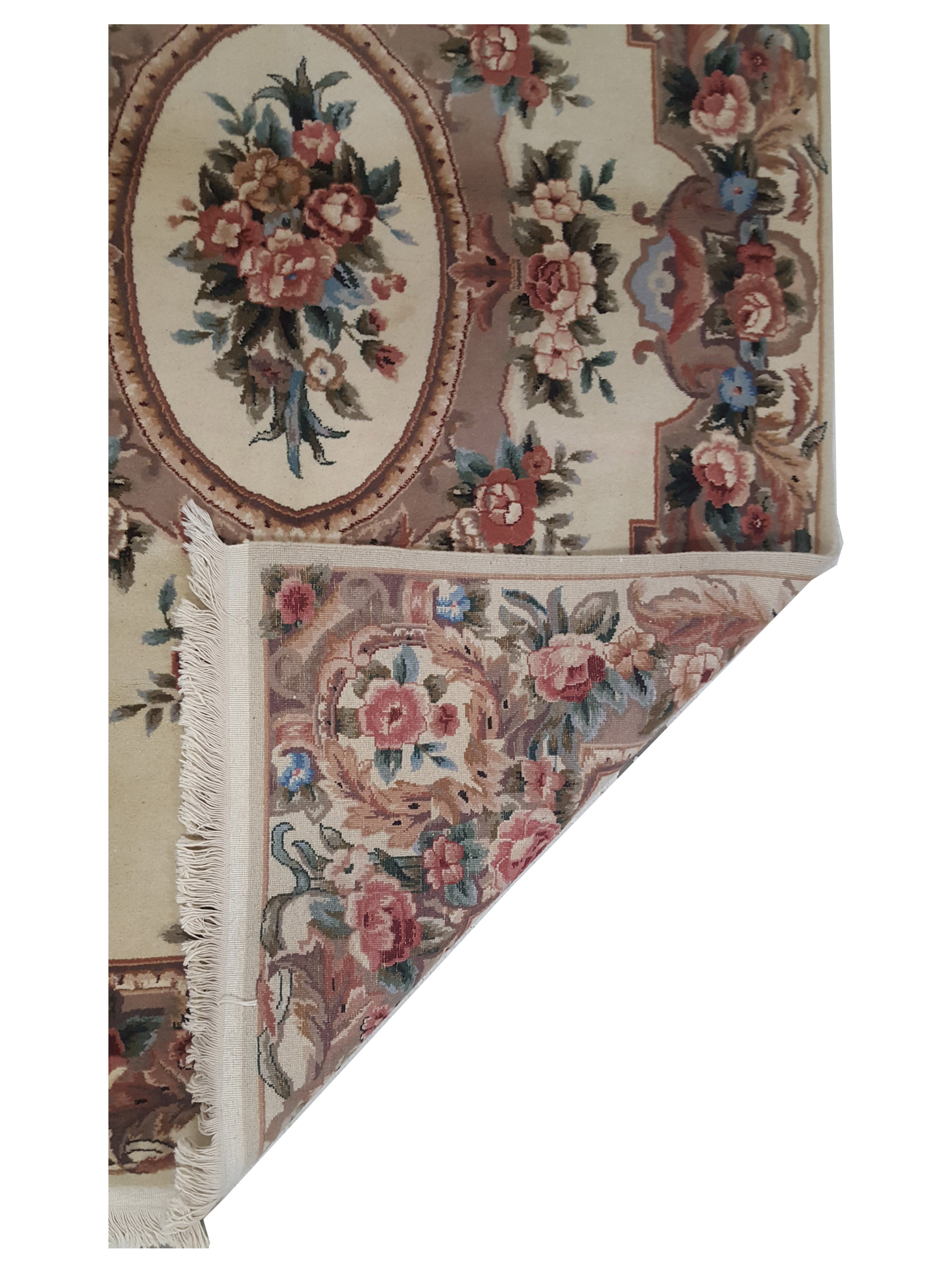 Classic Hand Knotted Ivory 4x6 - Image 3 of 3