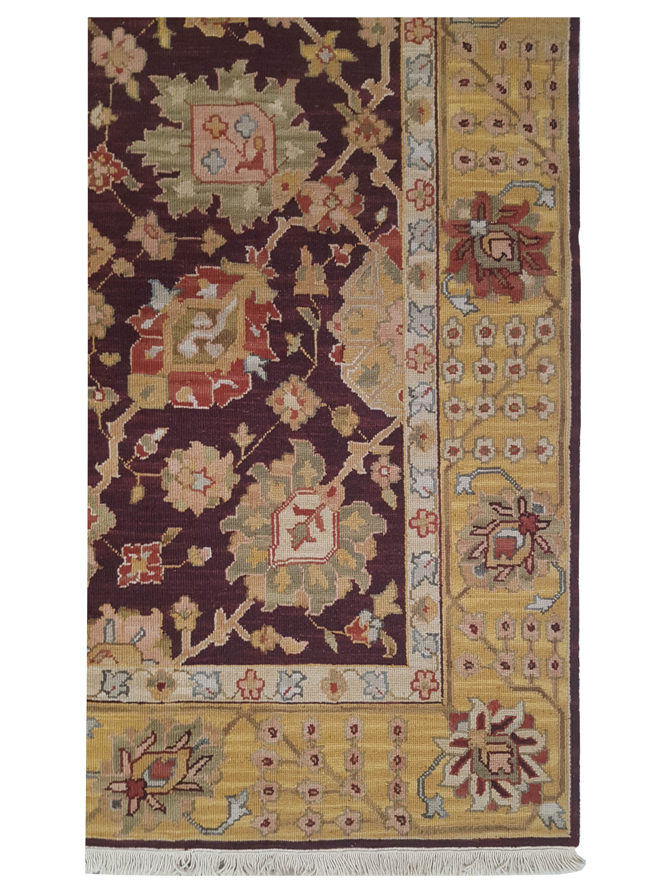 Summak Hand Knotted Burgundy 6x9 - Image 2 of 3
