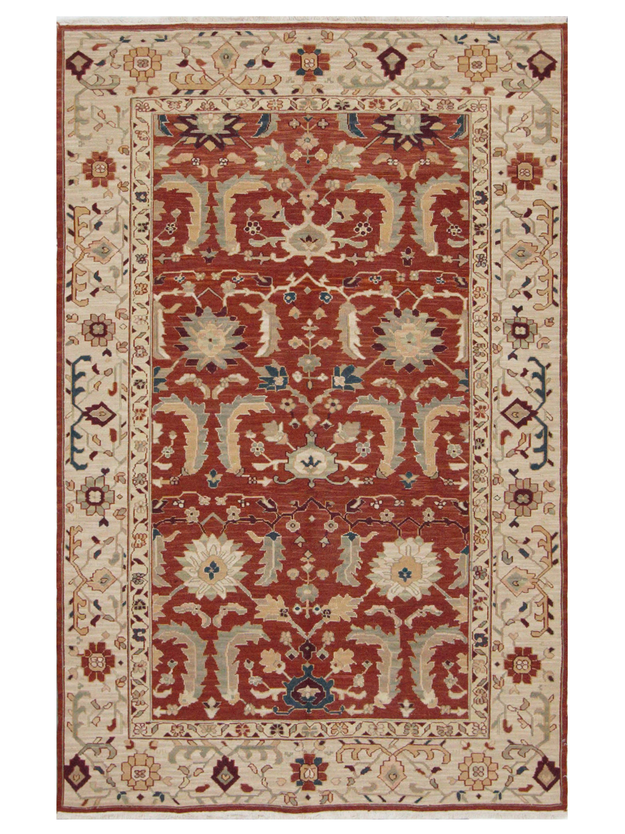 Summak Hand Knotted Burgundy 6x9