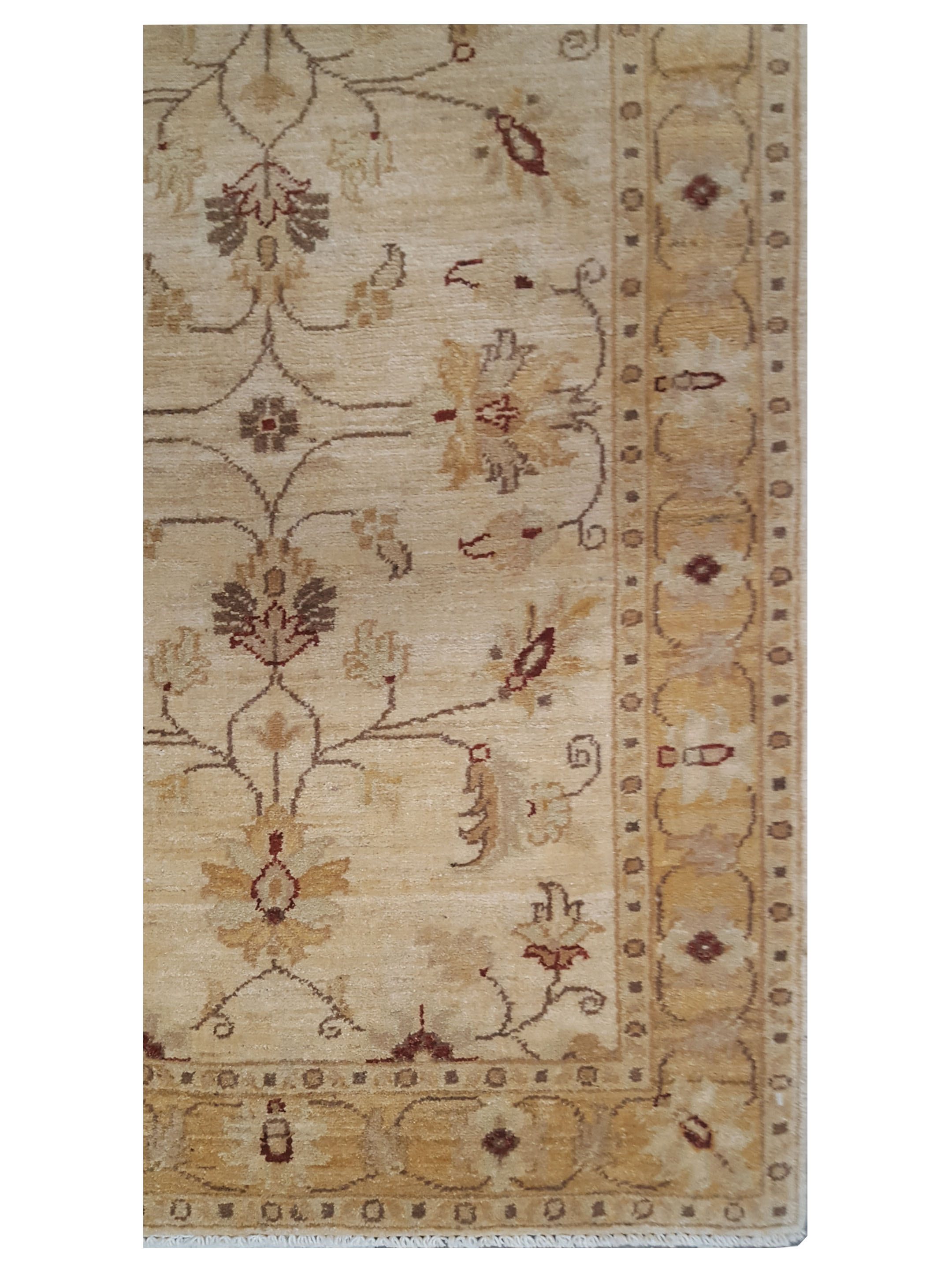 Ziegler Hand Knotted Ivory 3x10 - Image 2 of 3