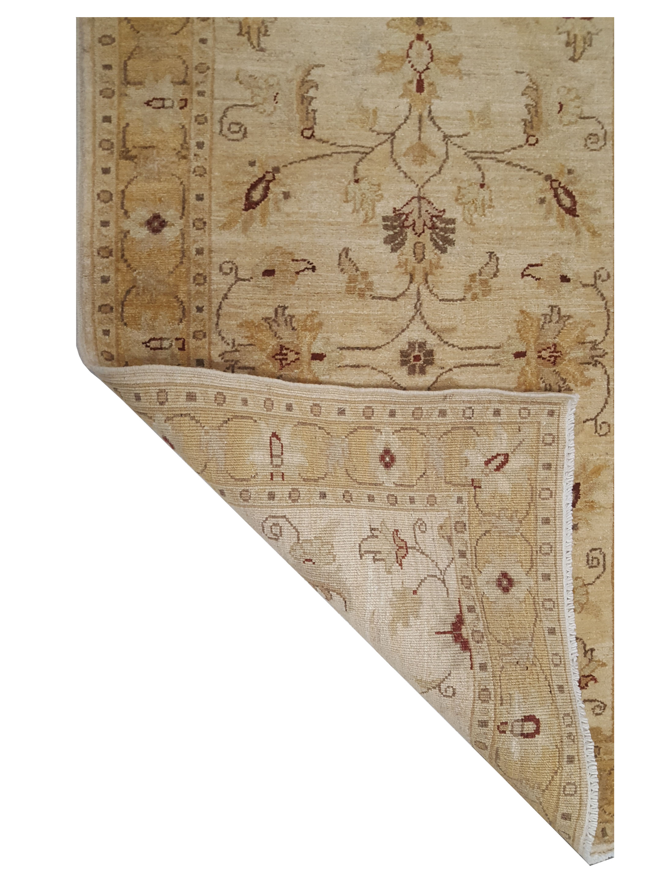 Ziegler Hand Knotted Ivory 3x10 - Image 3 of 3