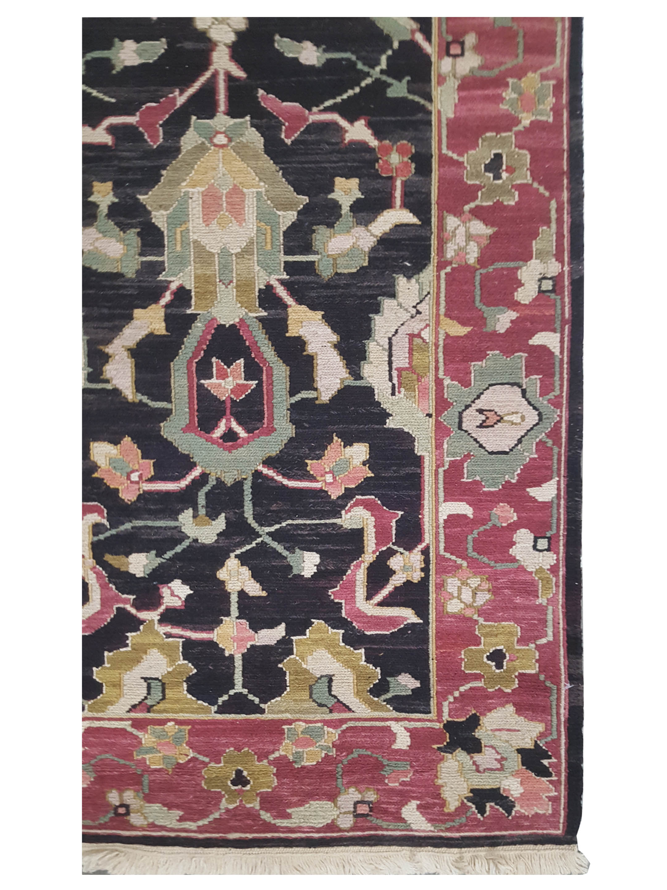 Summak Hand Knotted Black 2x10 - Image 2 of 3