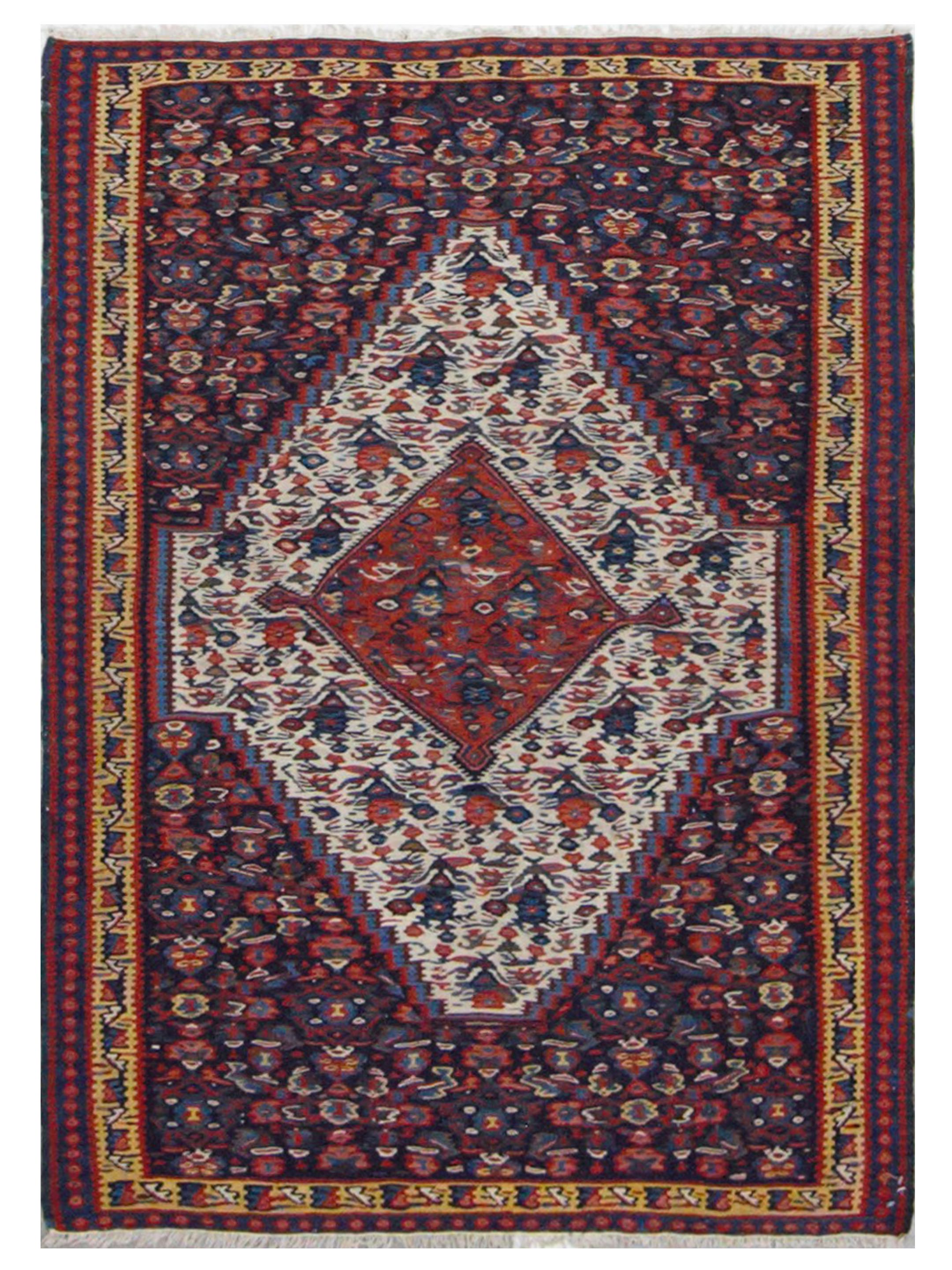 Senneh Hand Knotted Blue 4x6