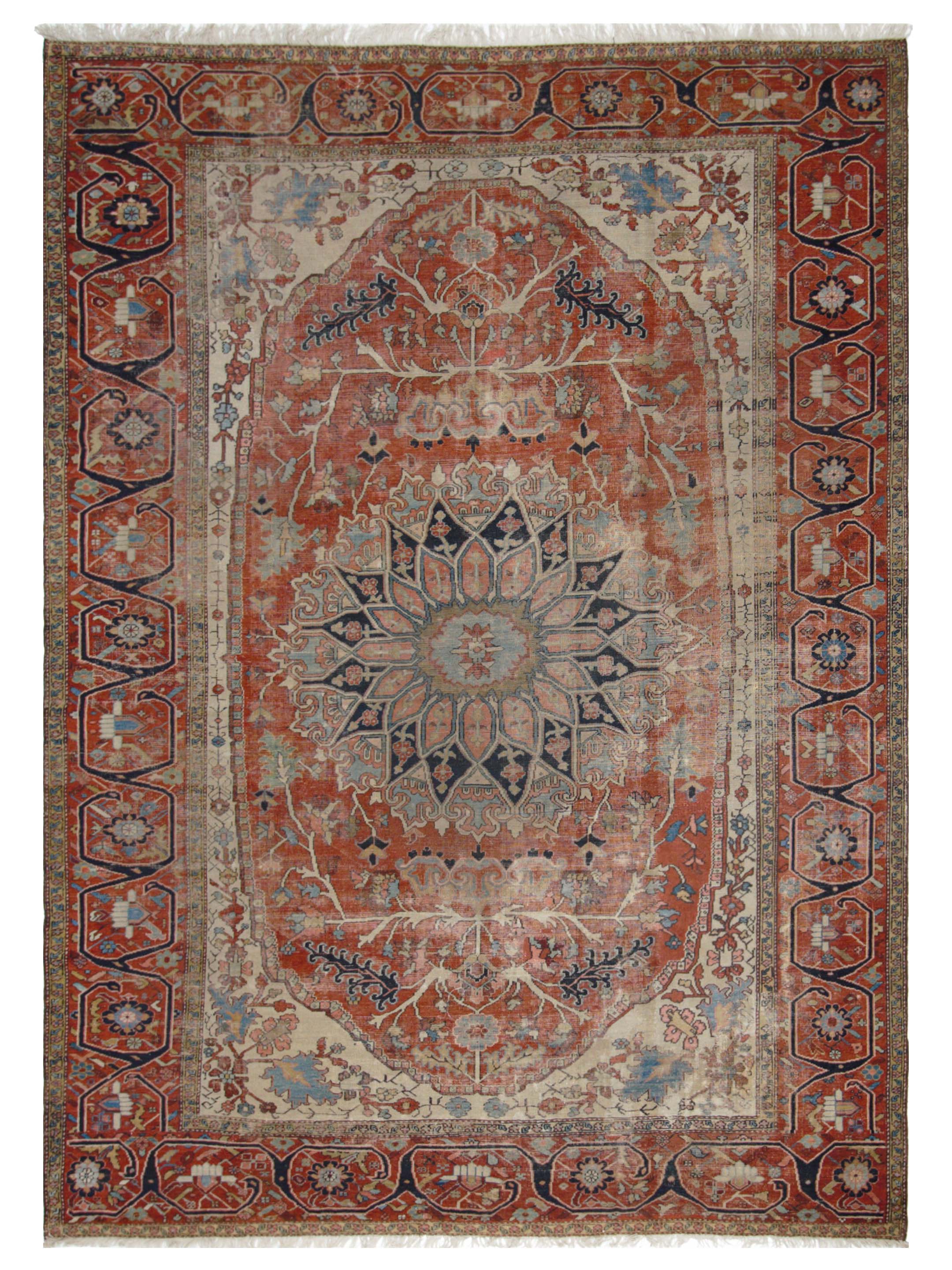 Antique Serapi Beige 10x13