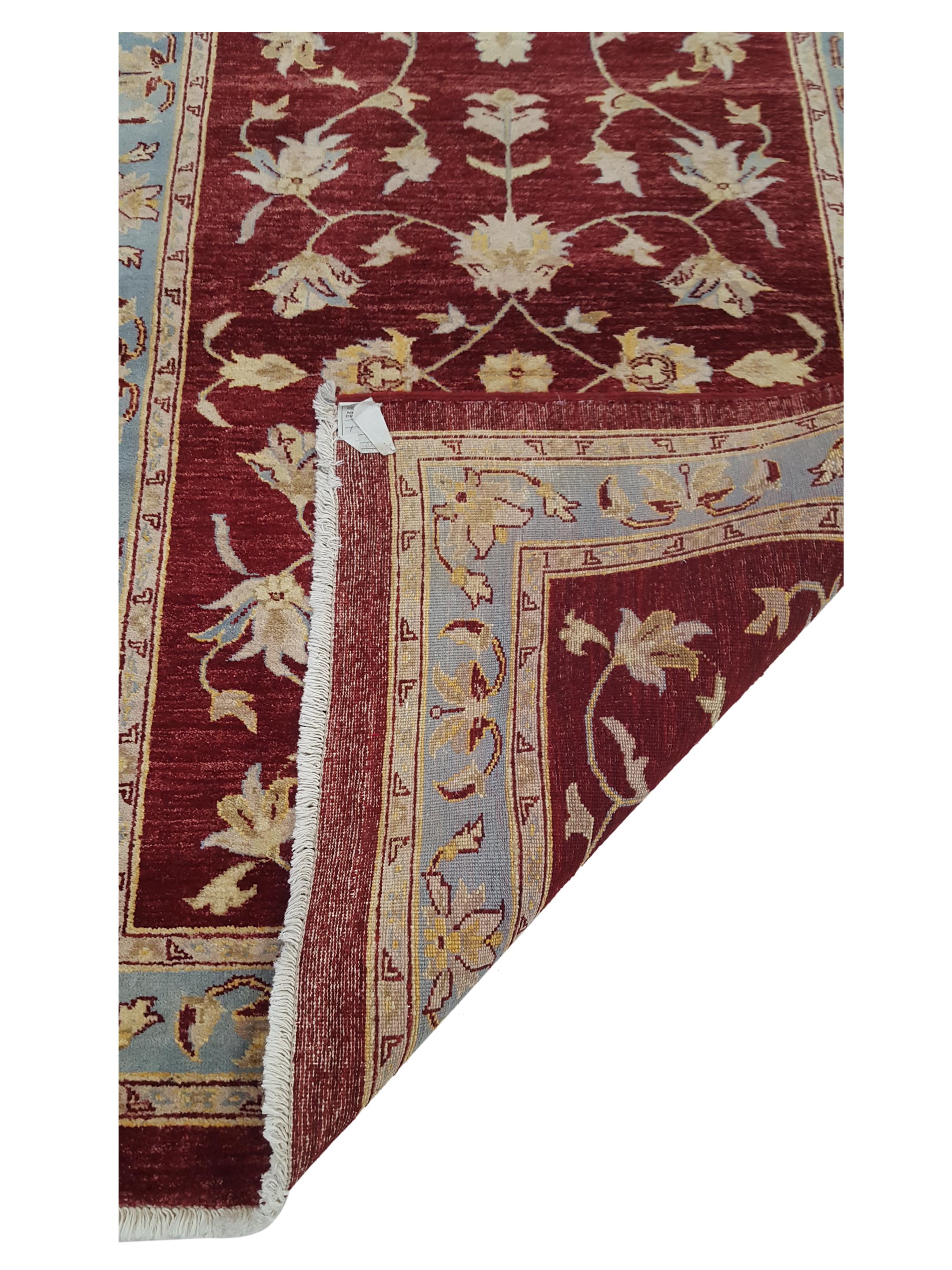Ziegler Hand Knotted Red 4x6 - Image 3 of 6