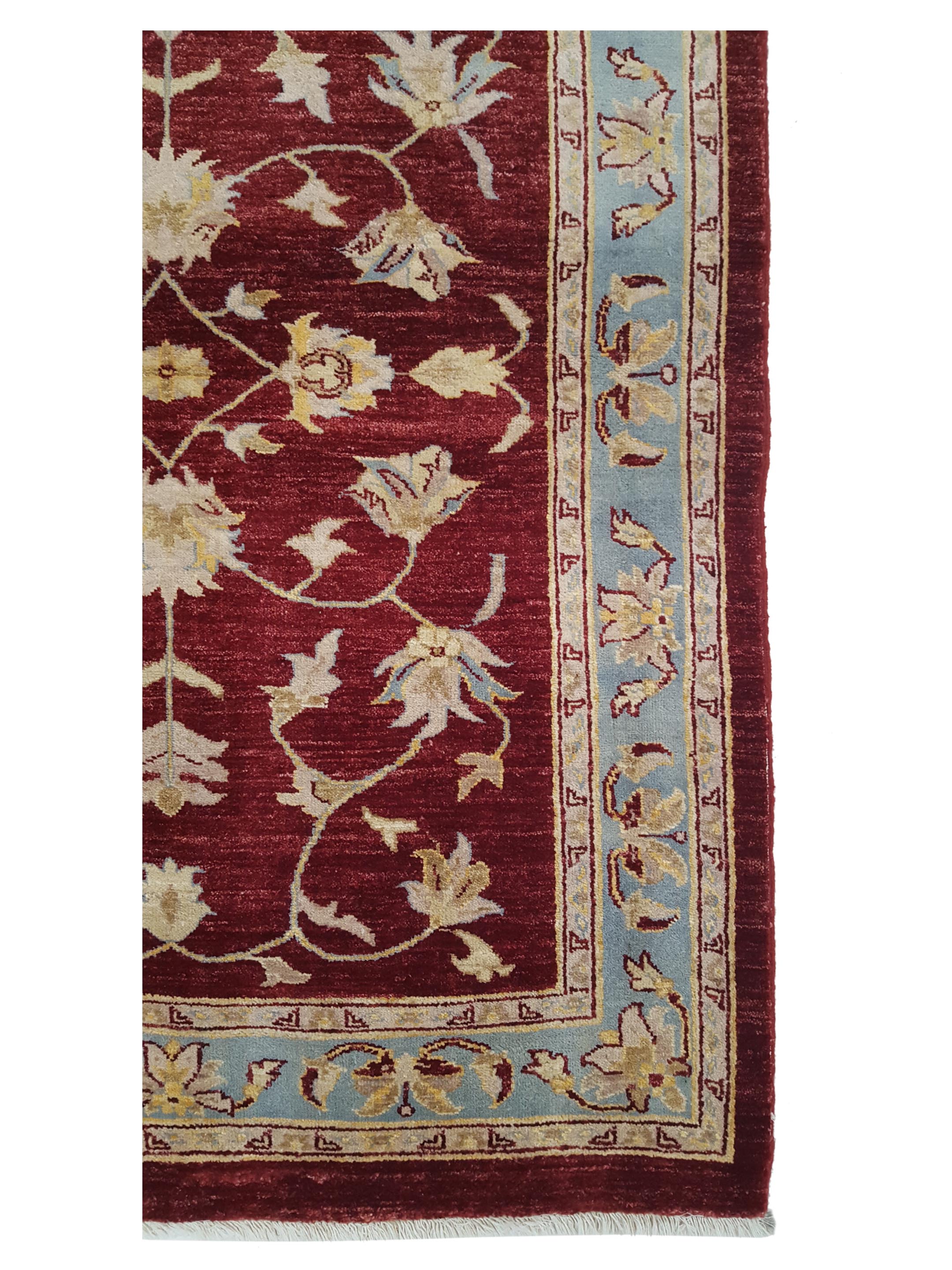 Ziegler Hand Knotted Red 4x6 - Image 4 of 6