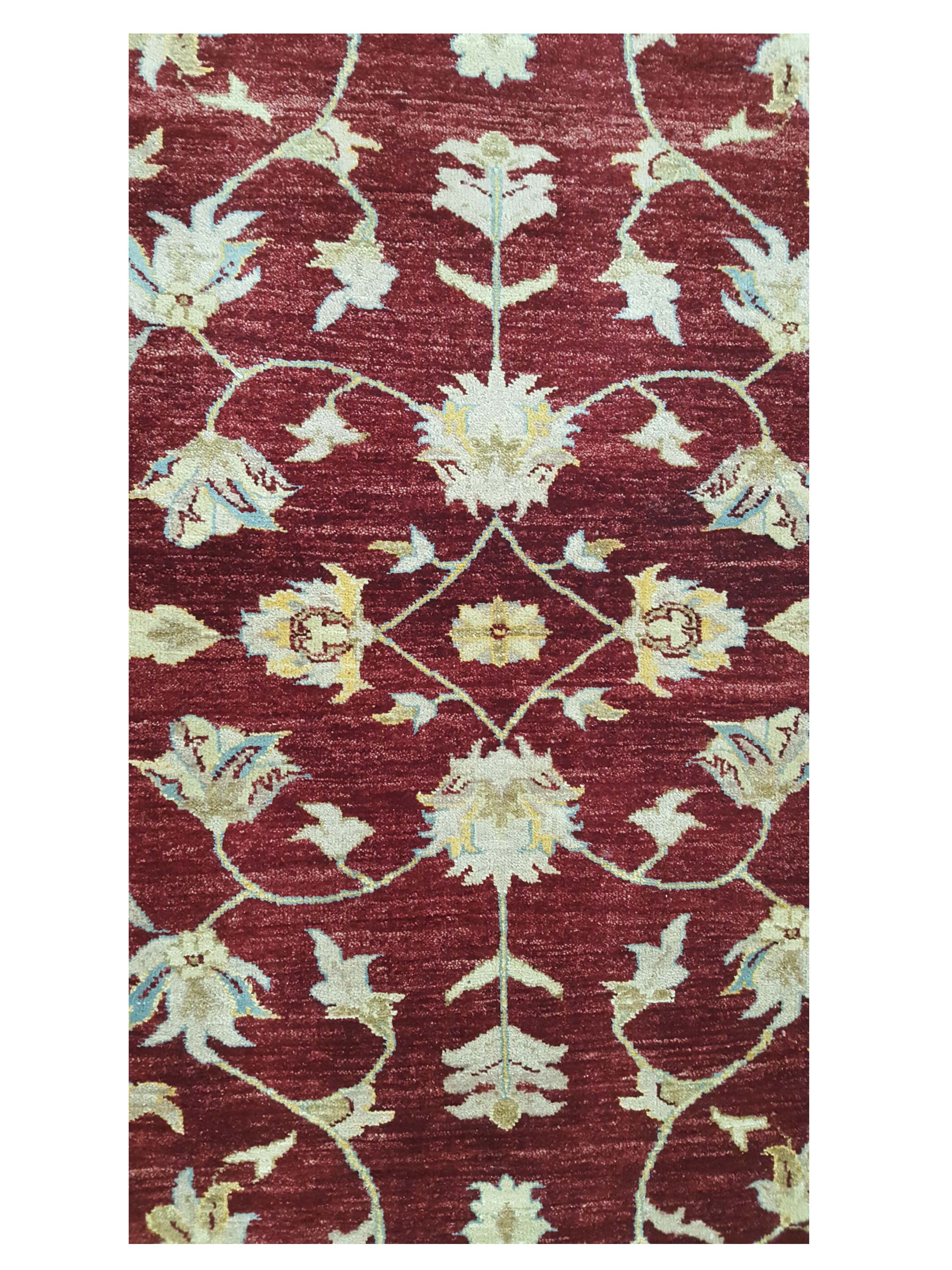 Ziegler Hand Knotted Red 4x6 - Image 5 of 6