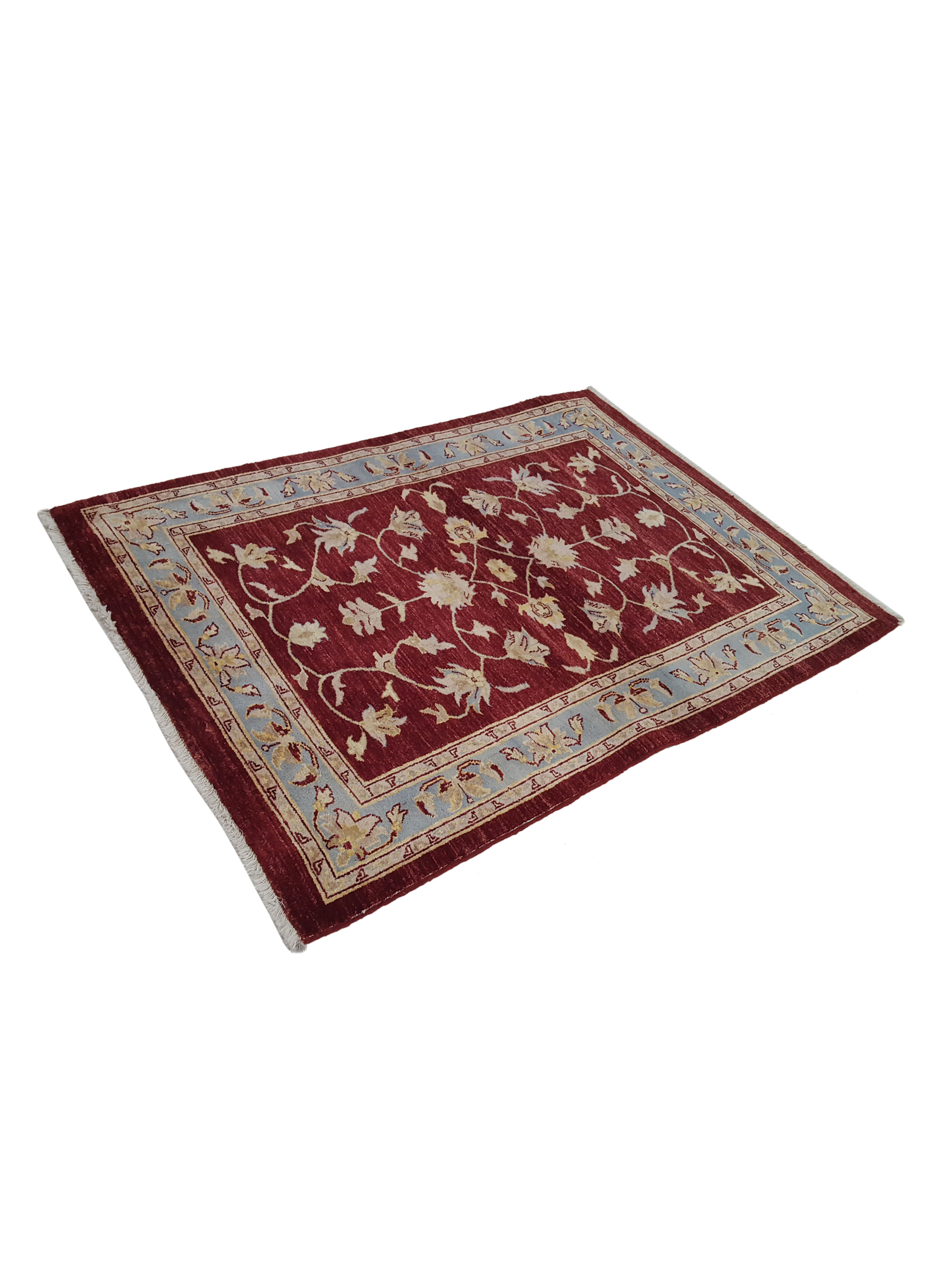 Ziegler Hand Knotted Red 4x6 - Image 6 of 6
