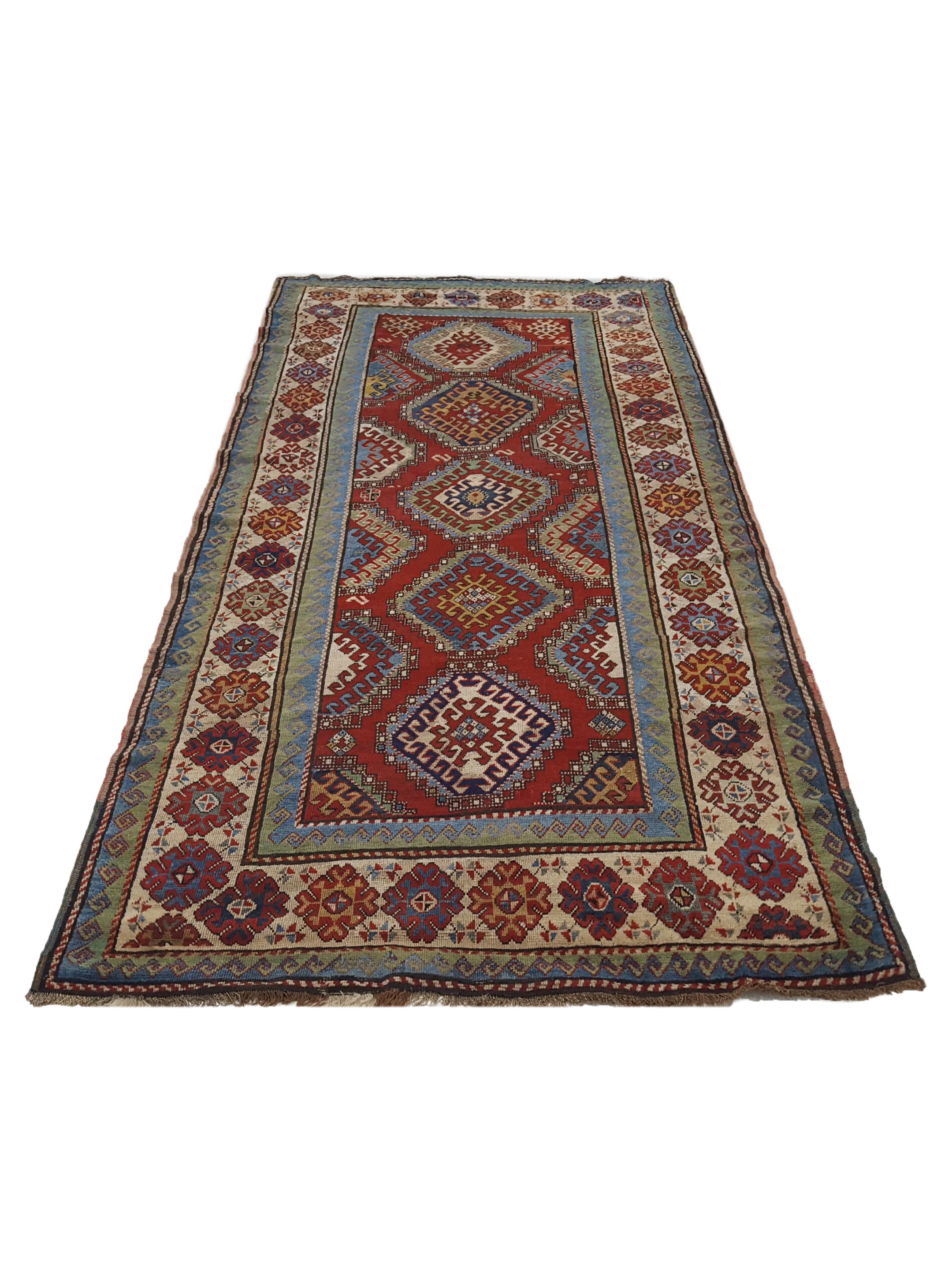 Antique Kazak Rust 5x10 - Image 2 of 6