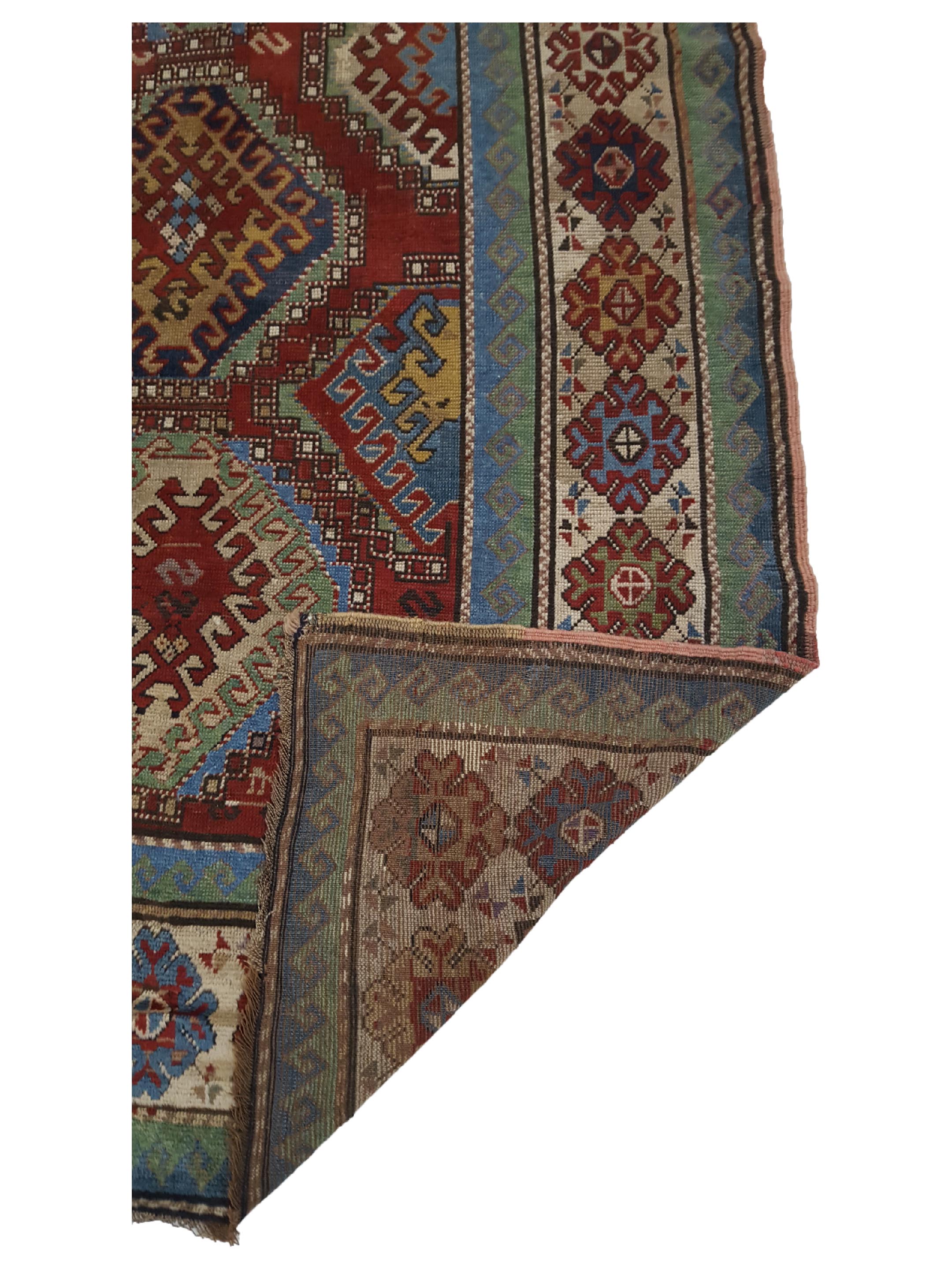 Antique Kazak Rust 5x10 - Image 3 of 6
