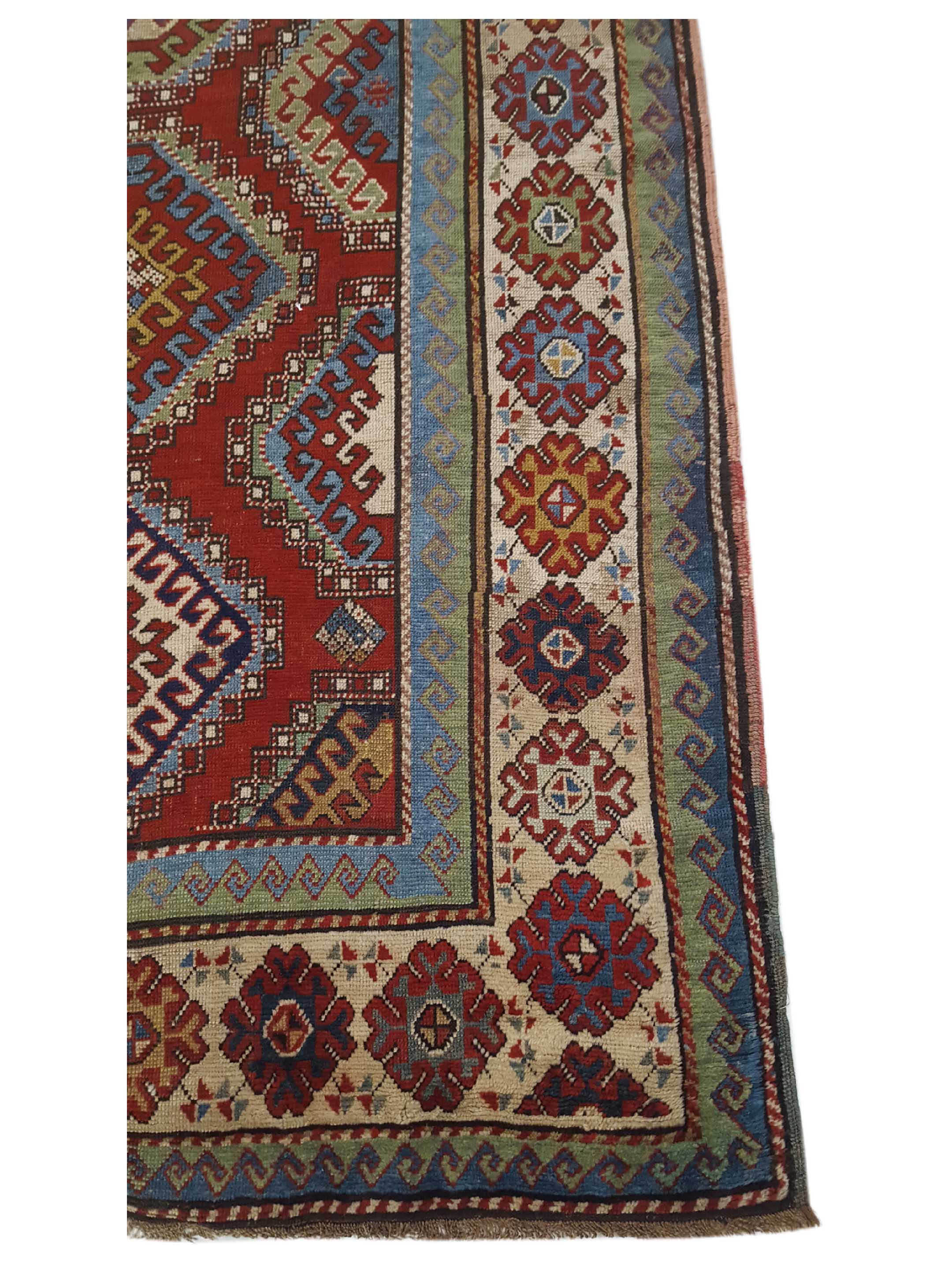 Antique Kazak Rust 5x10 - Image 4 of 6