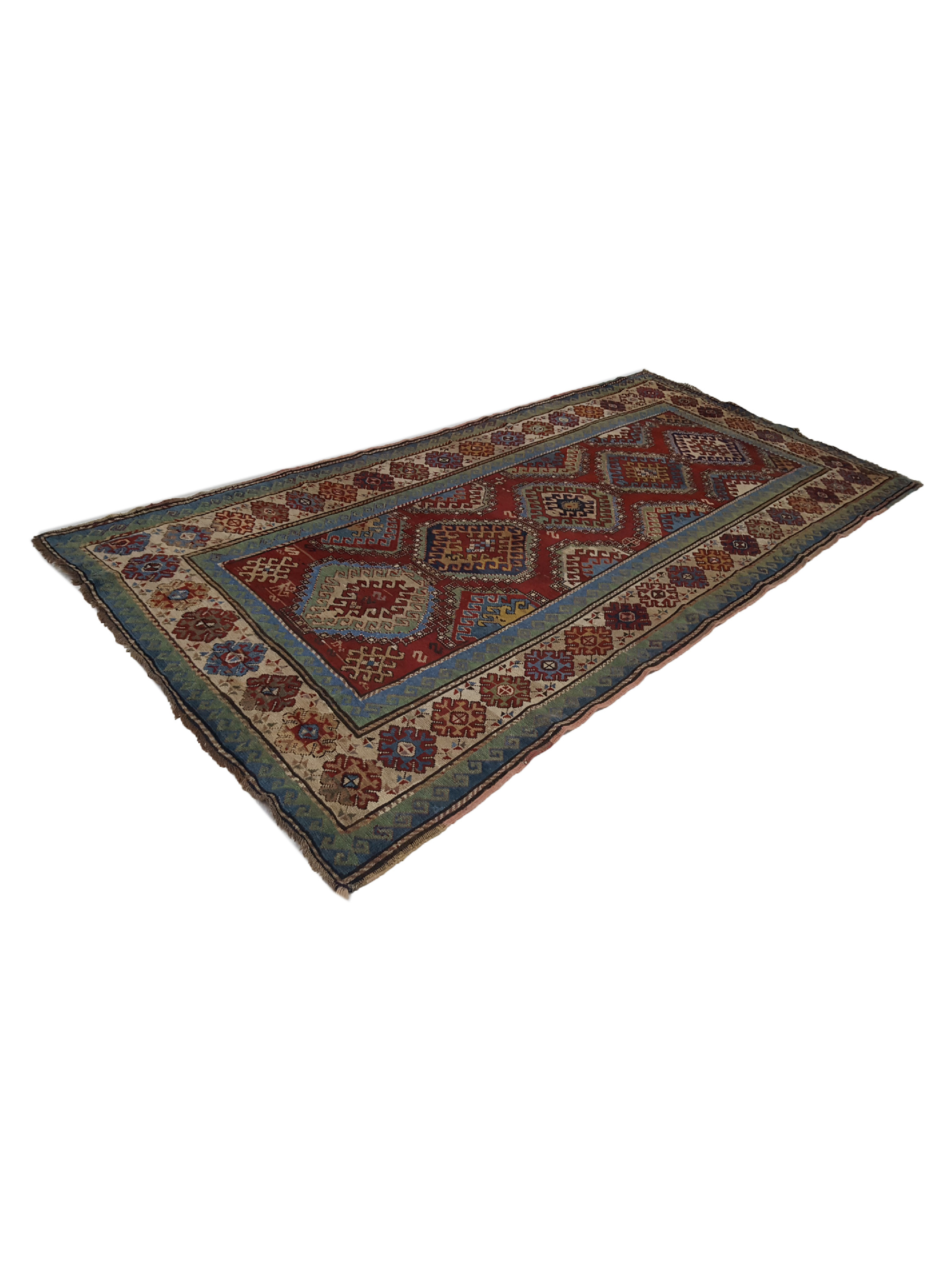 Antique Kazak Rust 5x10 - Image 6 of 6