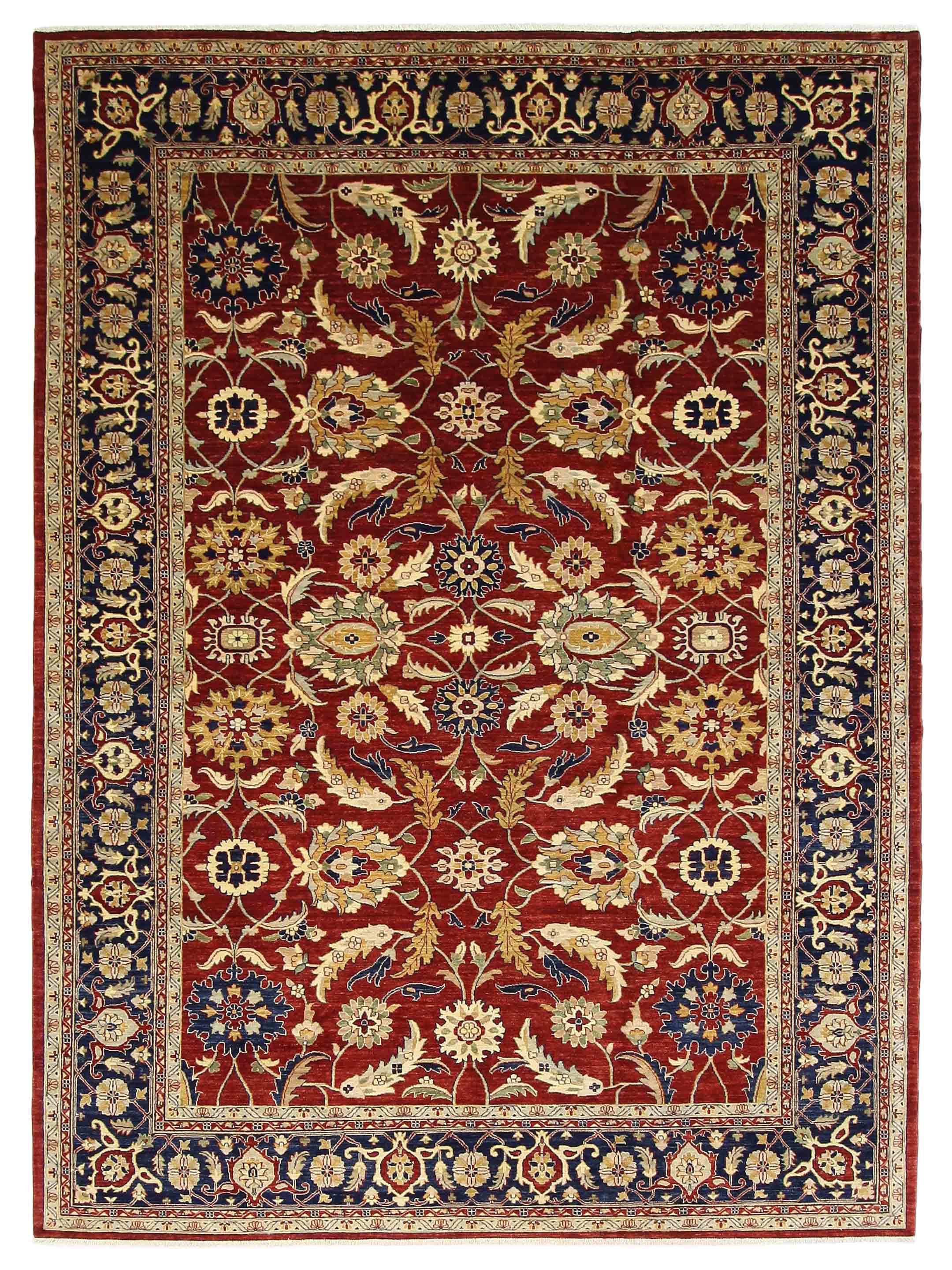 Ziegler Hand Knotted Red 11x16