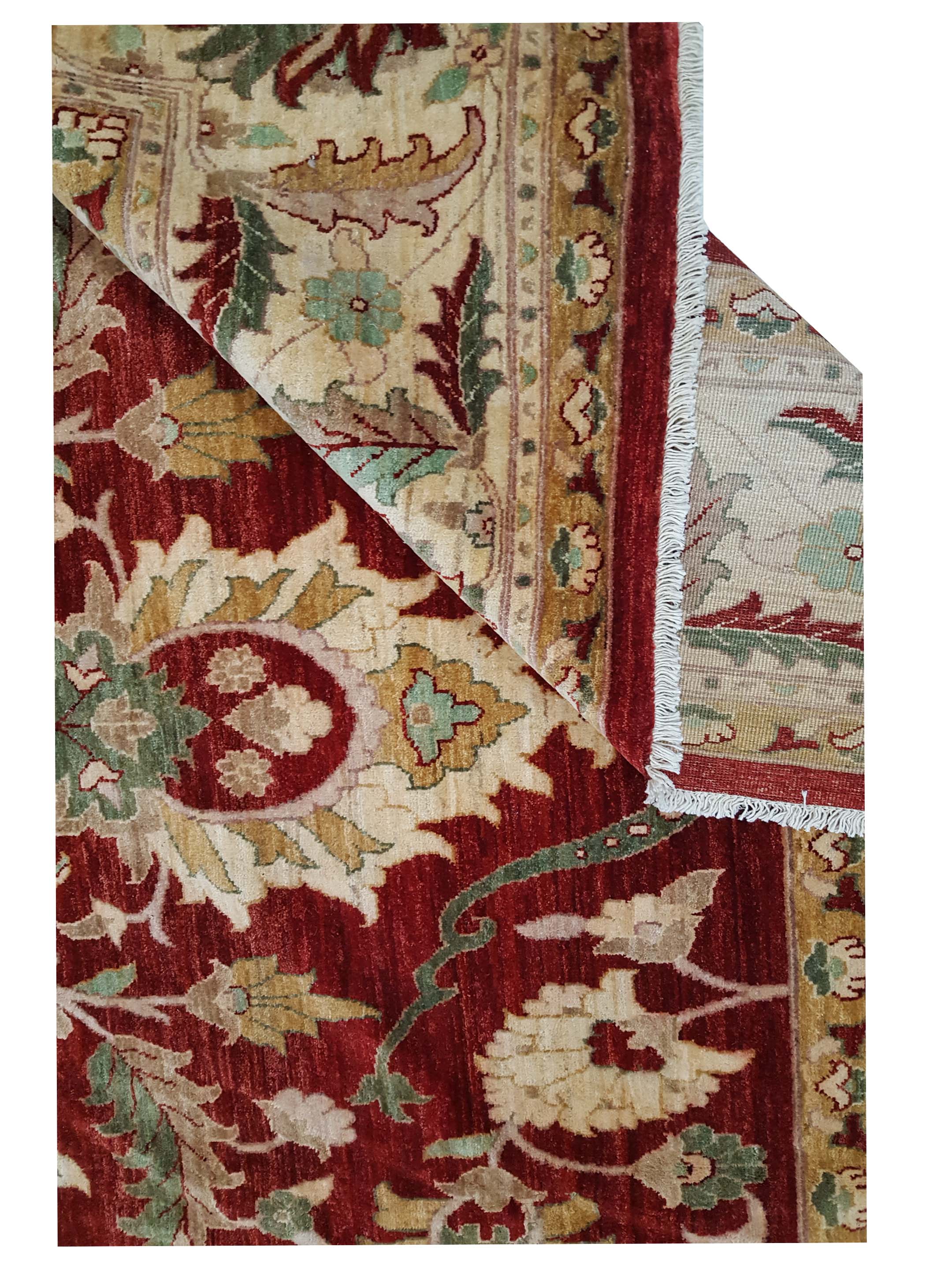 Ziegler Hand Knotted Red 11x16 - Image 5 of 5
