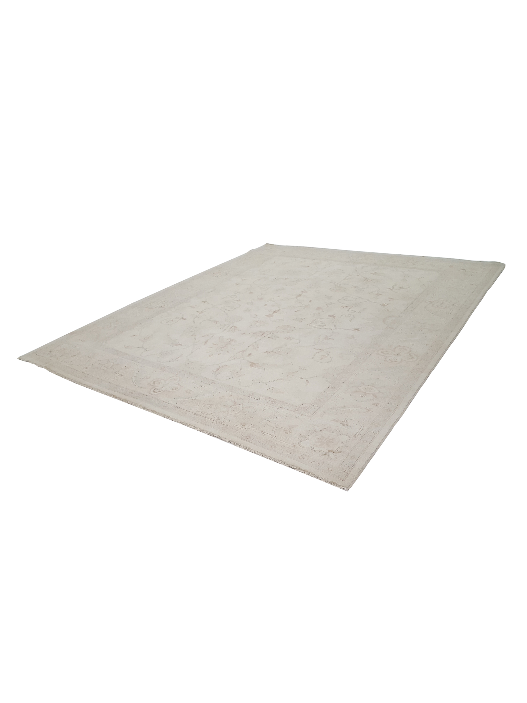 Ziegler Hand Knotted Ivory 9x11 - Image 6 of 6