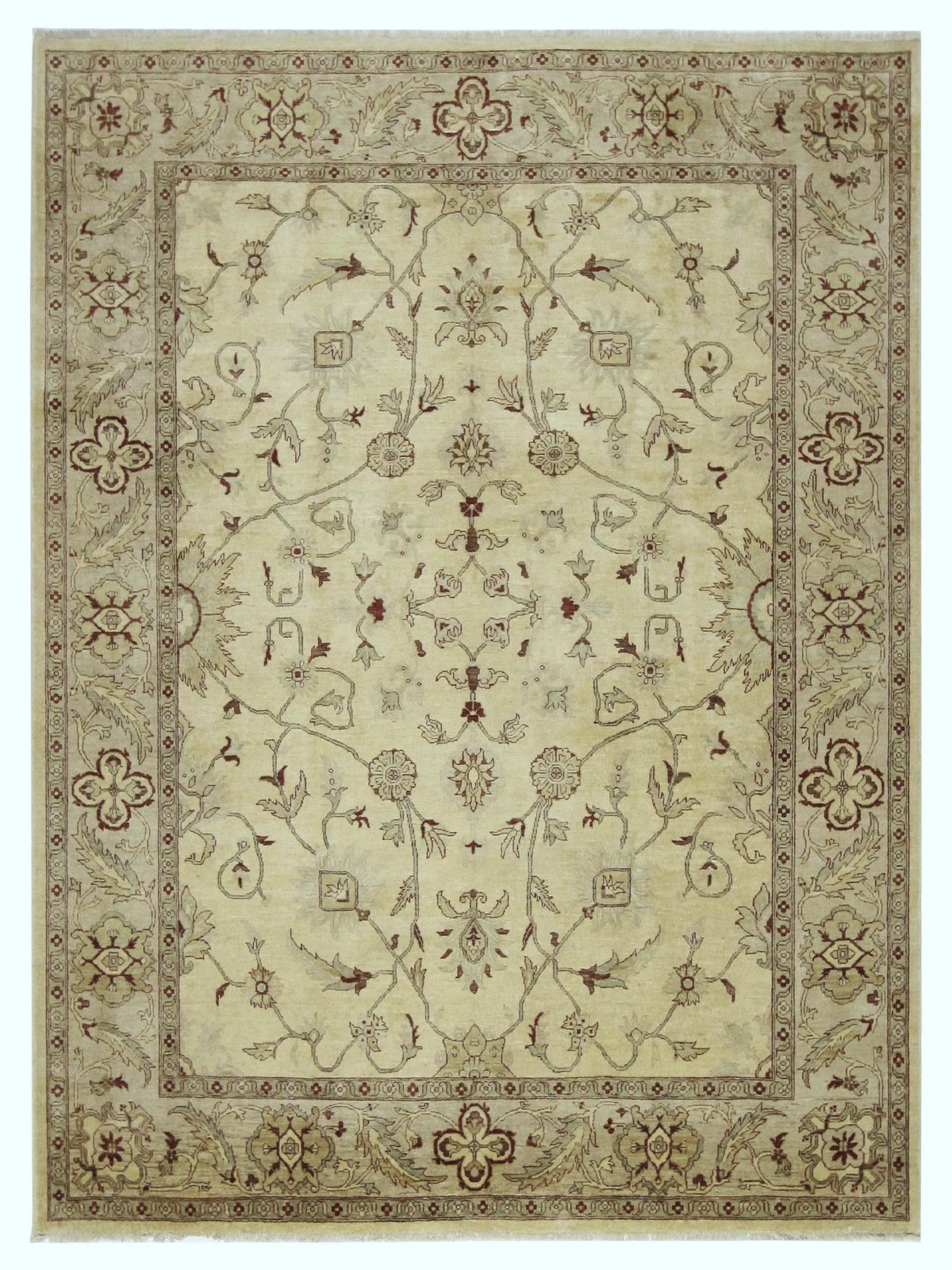 Ziegler Hand Knotted Ivory 9x11