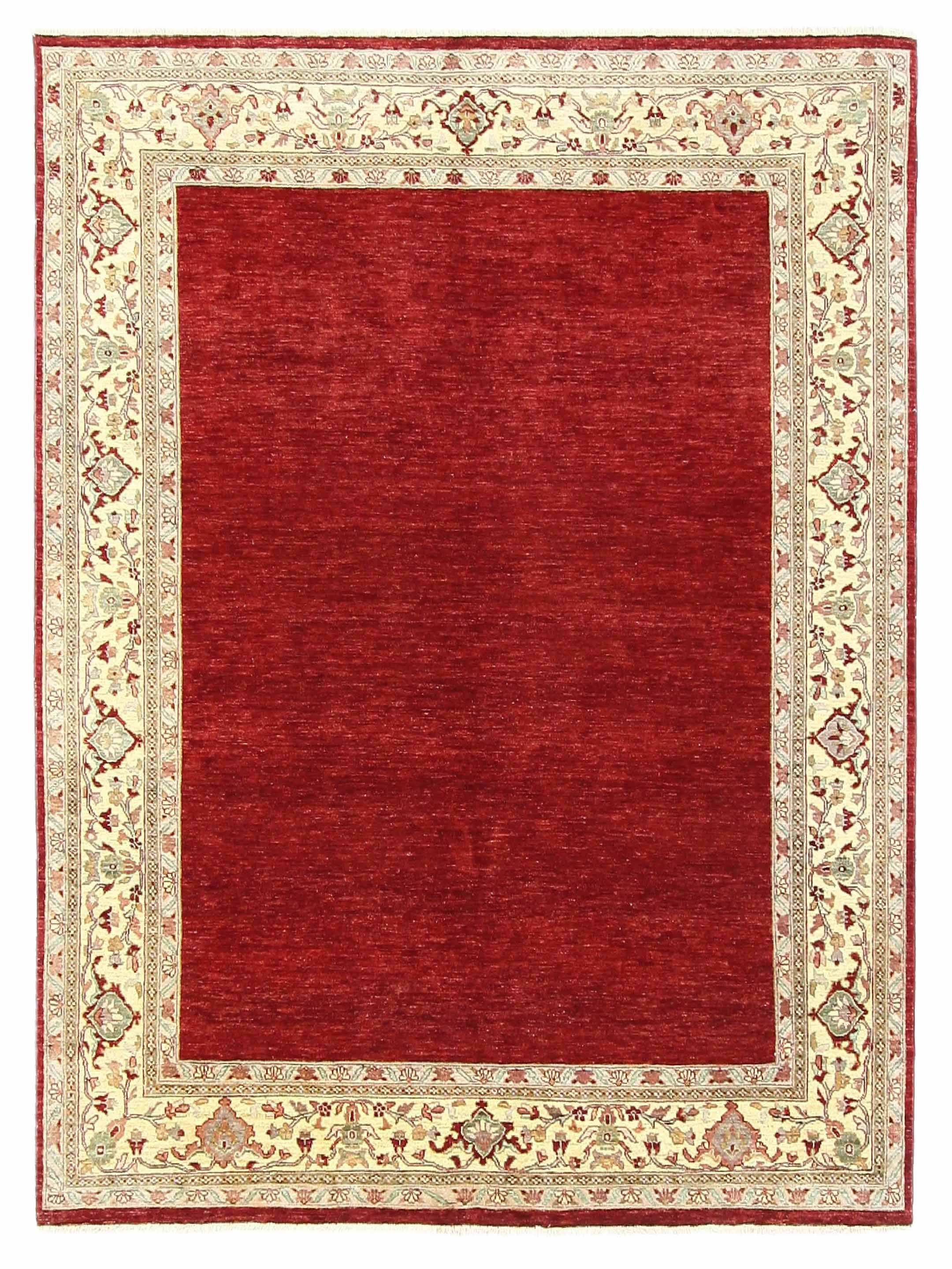 Ziegler Hand Knotted Red 8x10