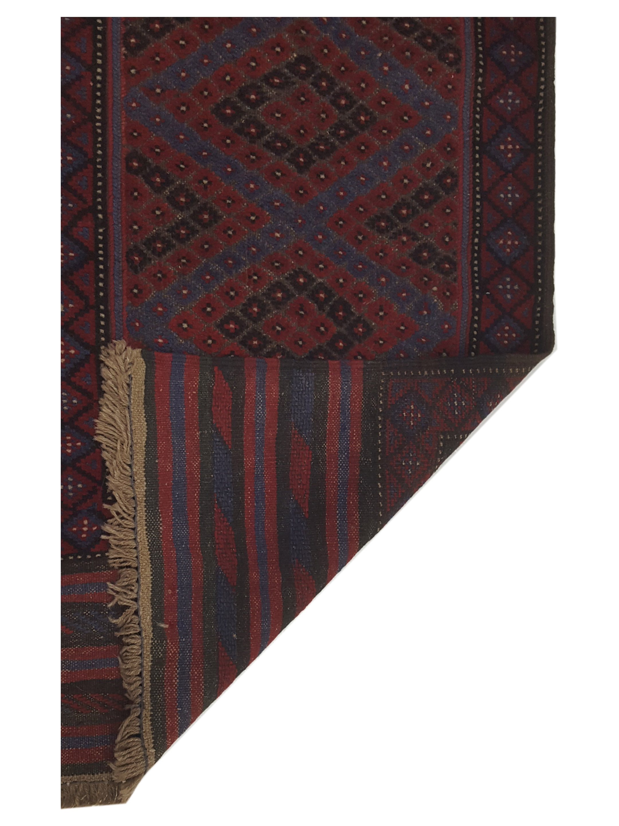 Balouchi Hand Knotted Red 2.6x9 - Image 3 of 7