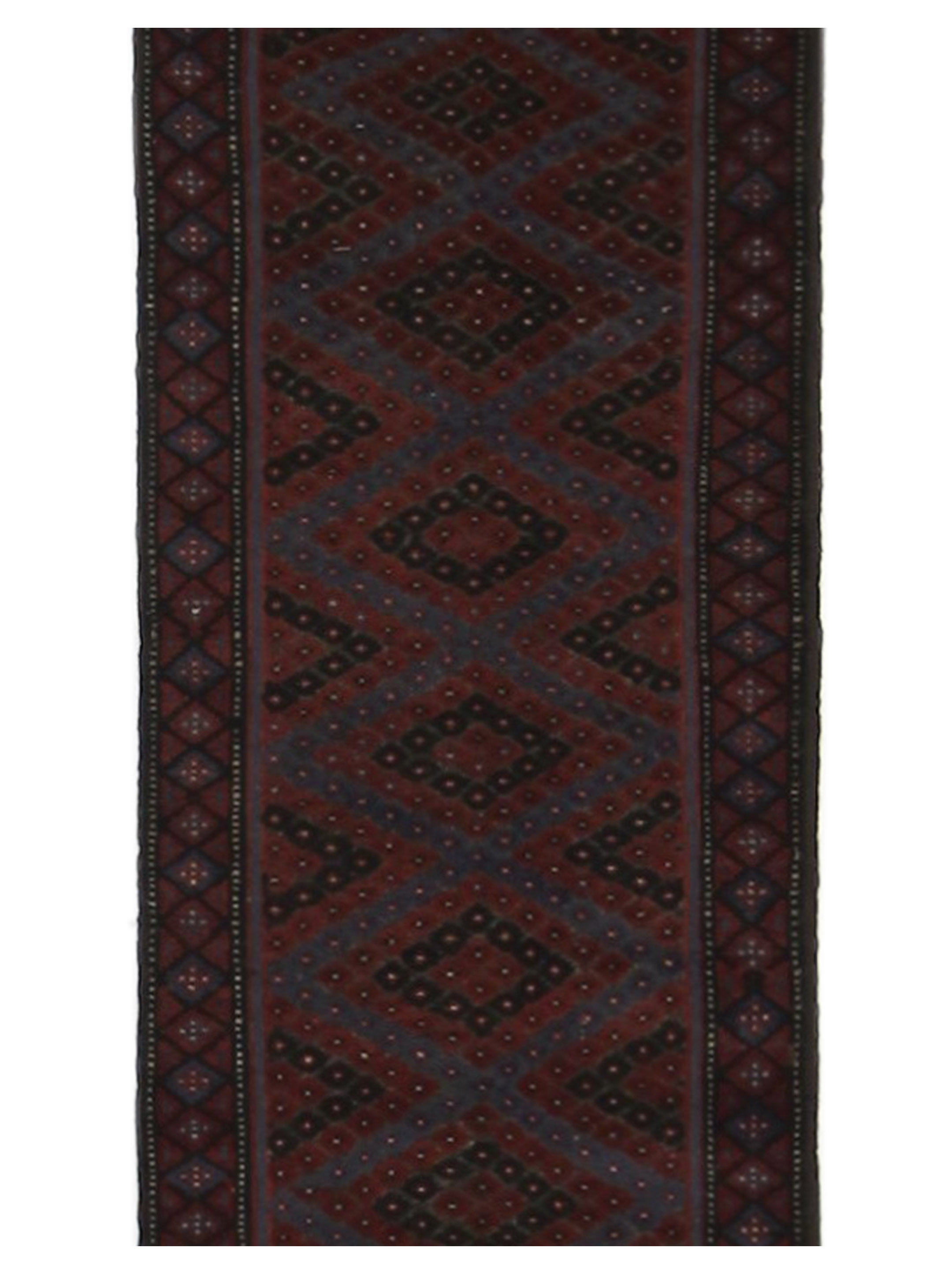 Balouchi Hand Knotted Red 2.6x9 - Image 5 of 7