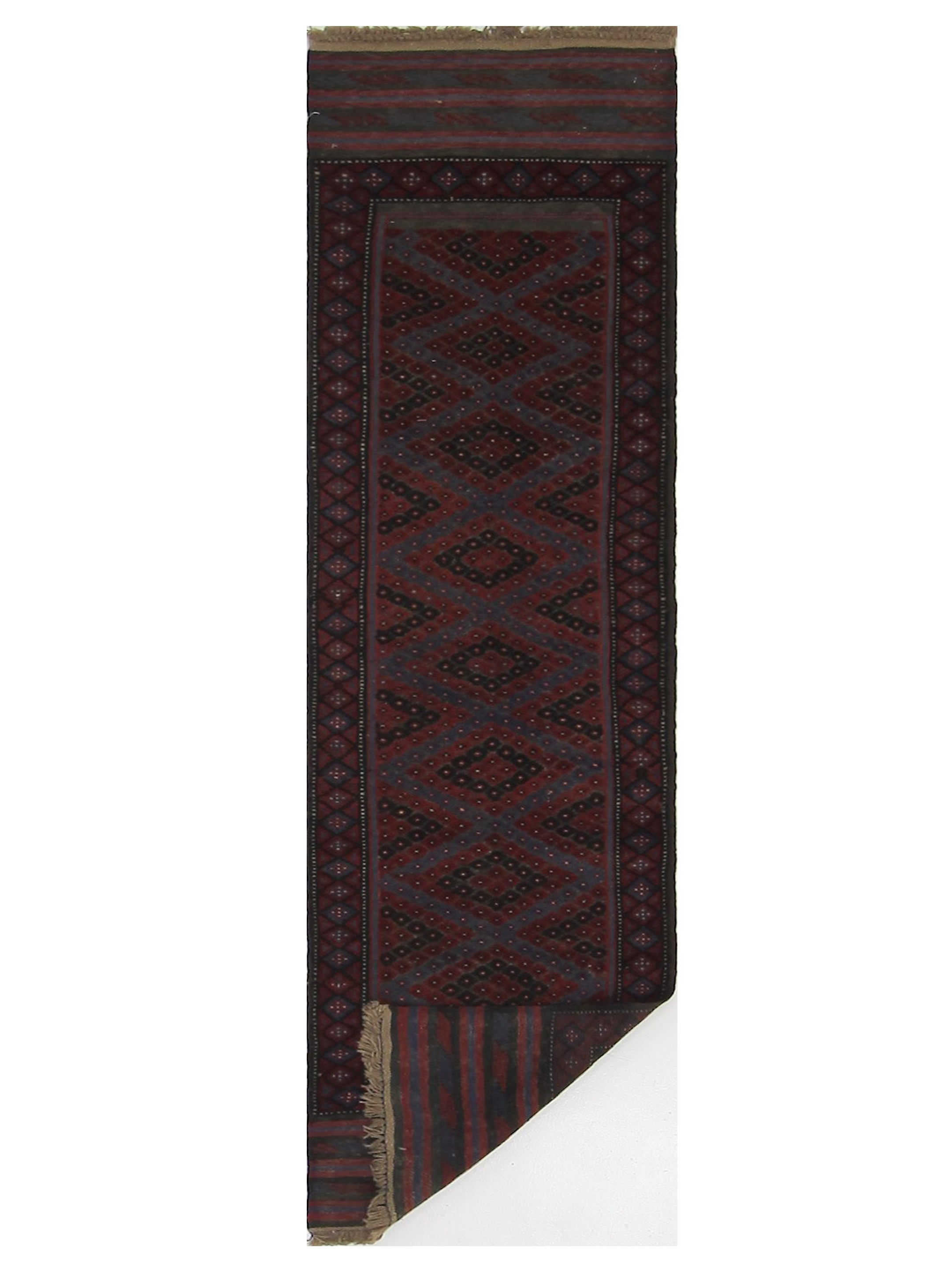 Balouchi Hand Knotted Red 2.6x9 - Image 7 of 7