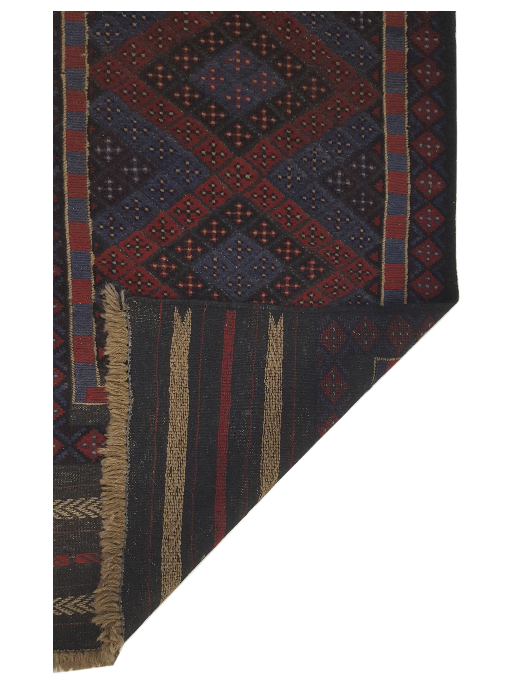 Balouchi Hand Knotted Red 2.6x9 - Image 3 of 7