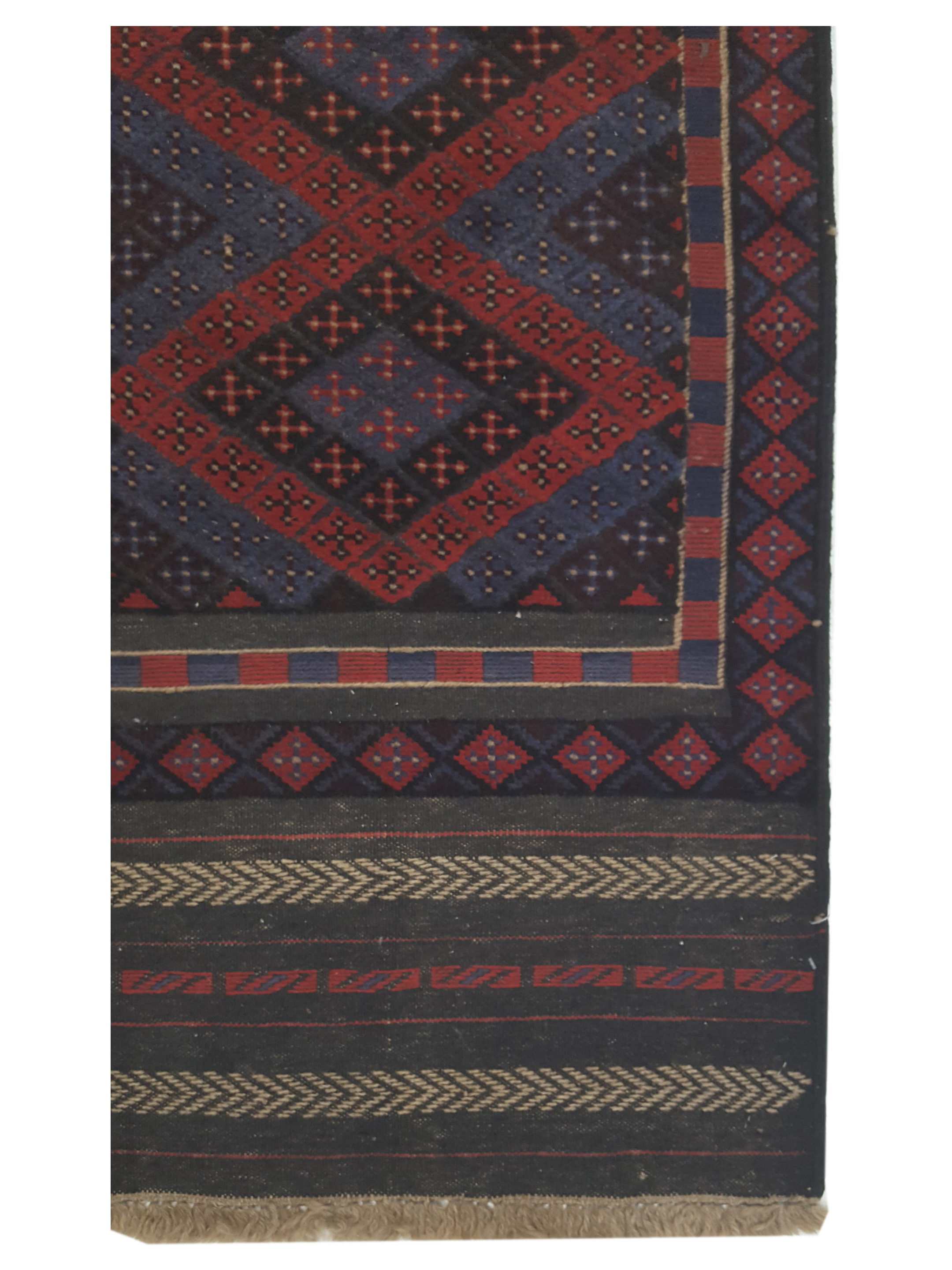 Balouchi Hand Knotted Red 2.6x9 - Image 4 of 7
