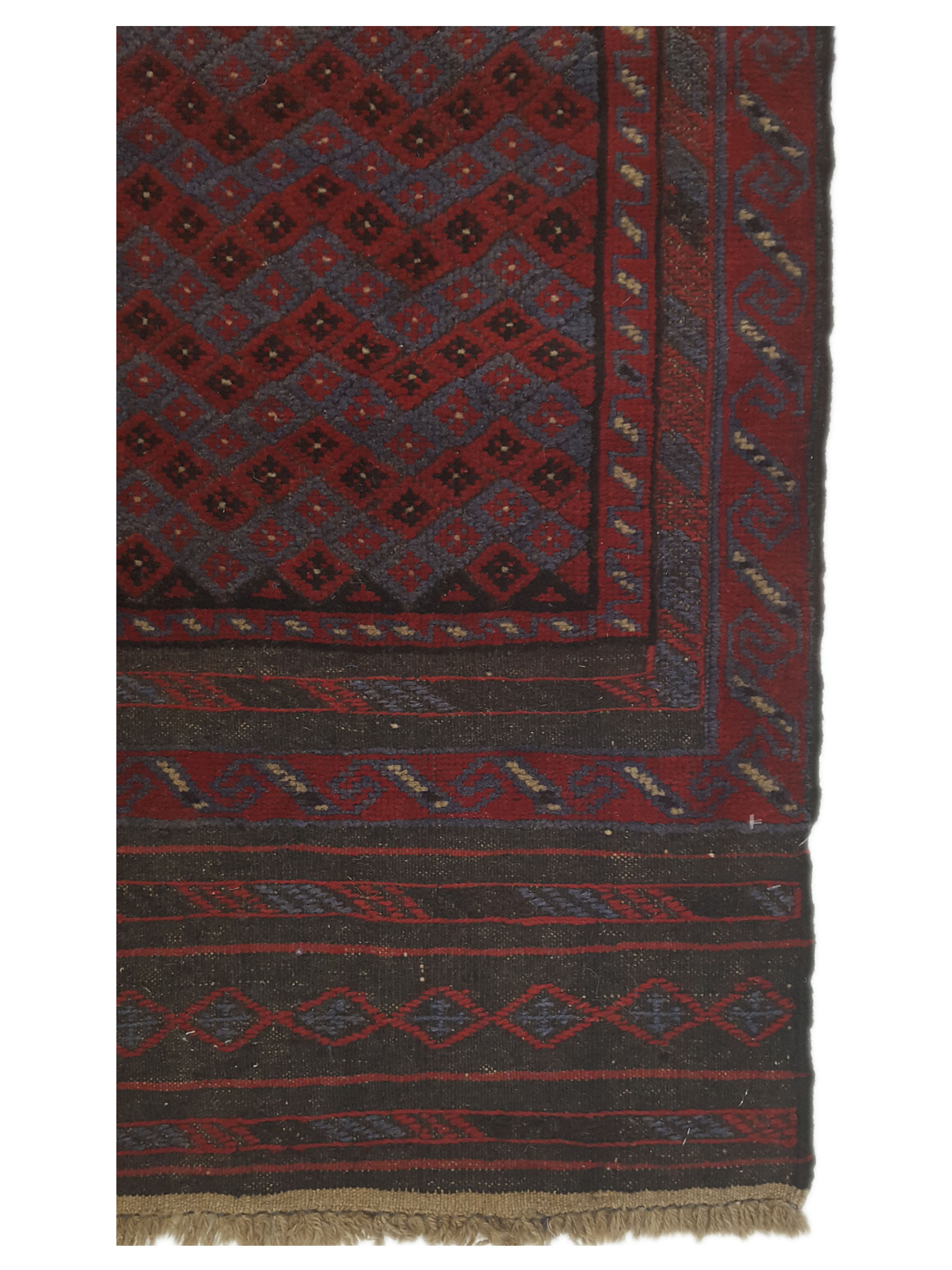 Balouchi Hand Knotted Red 2.6x9 - Image 4 of 7