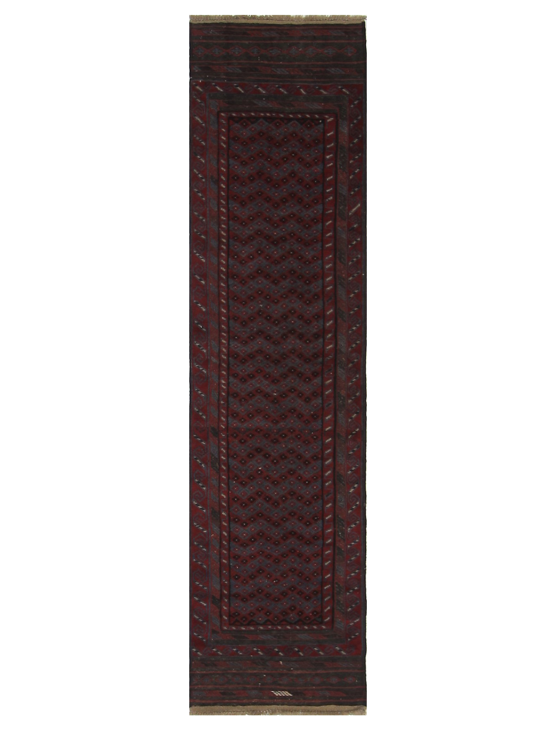Balouchi Hand Knotted Red 2.6x9