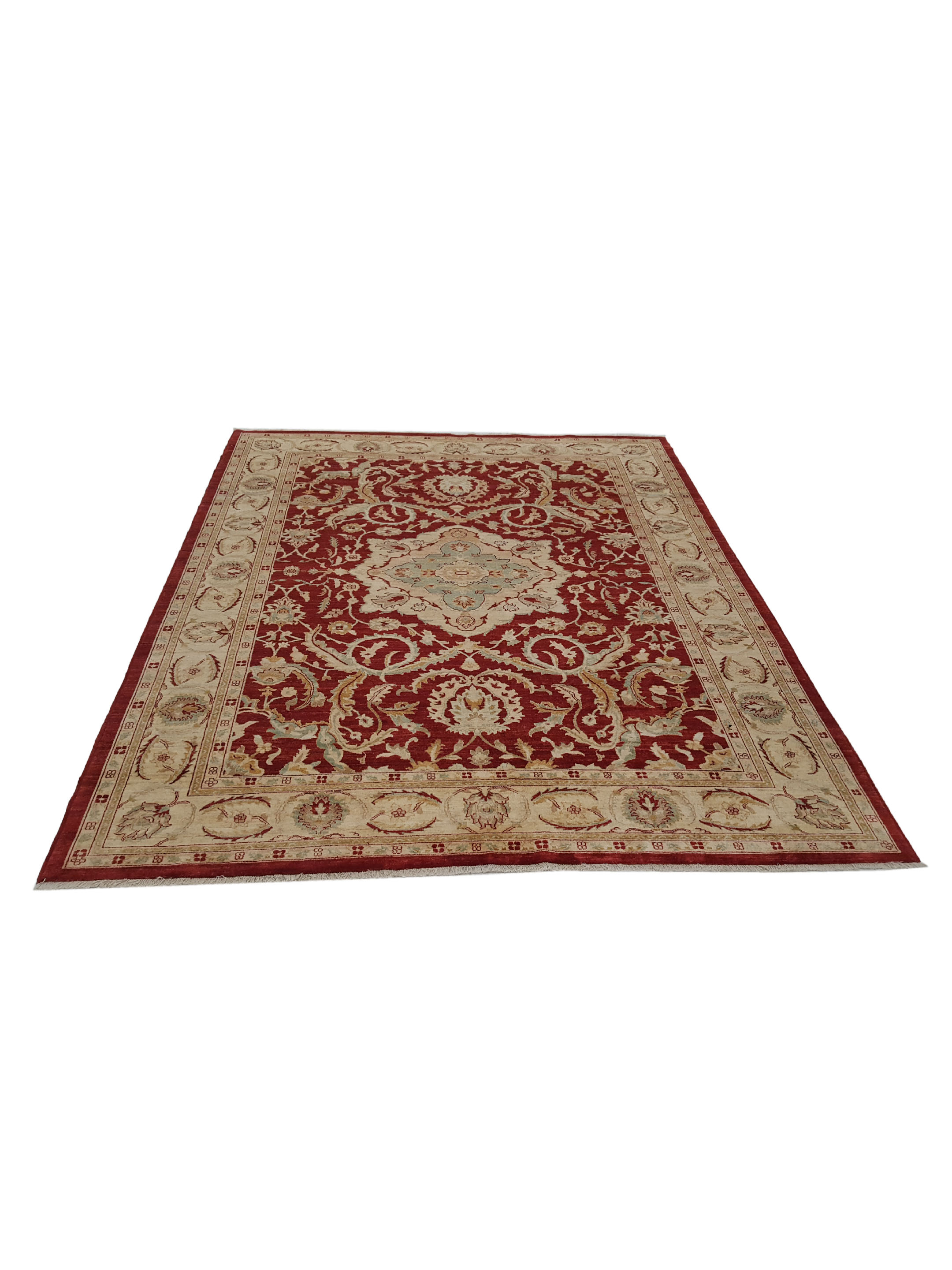 Ziegler Hand Knotted Red 10x13 - Image 2 of 6
