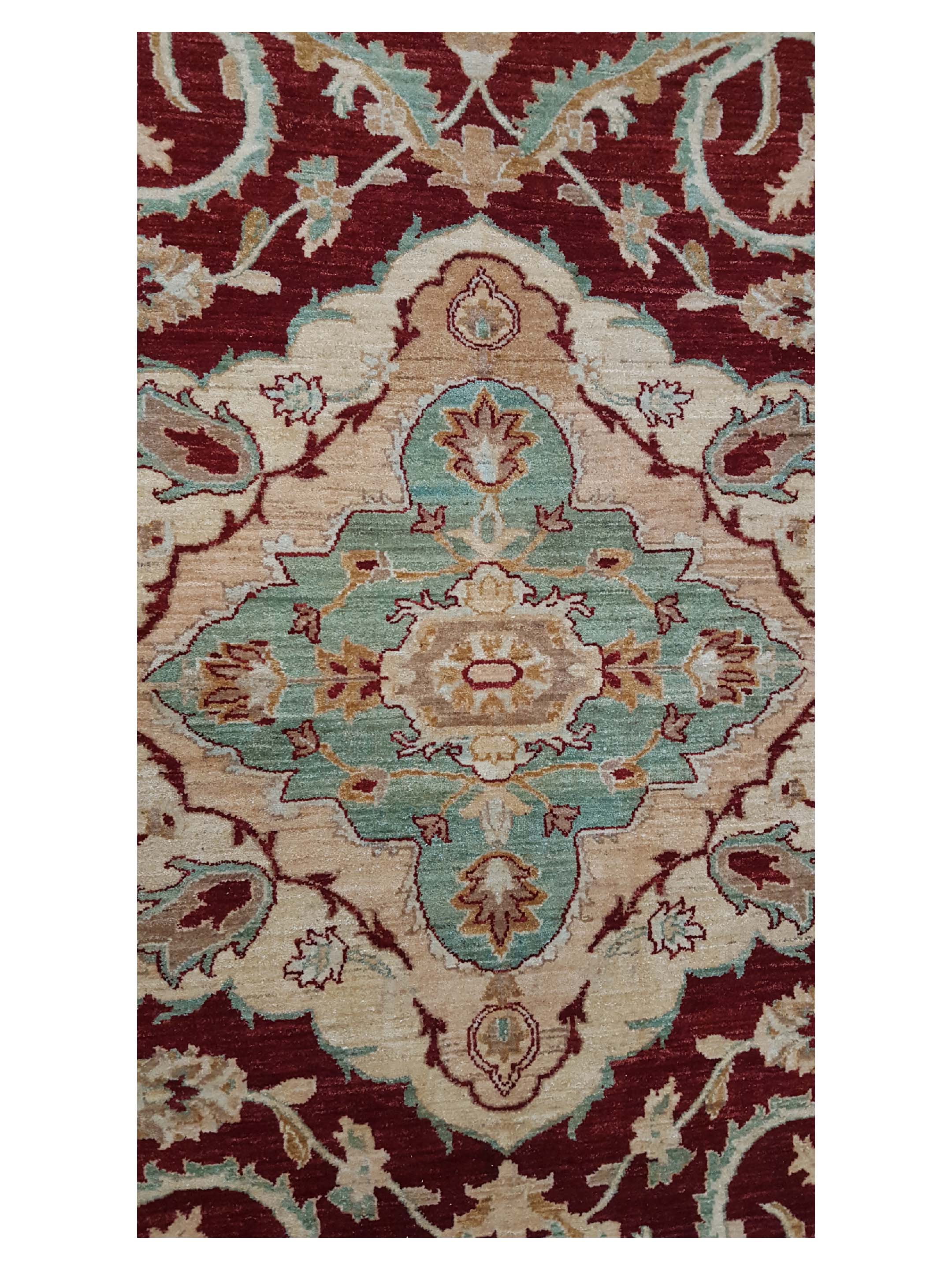 Ziegler Hand Knotted Red 10x13 - Image 5 of 6