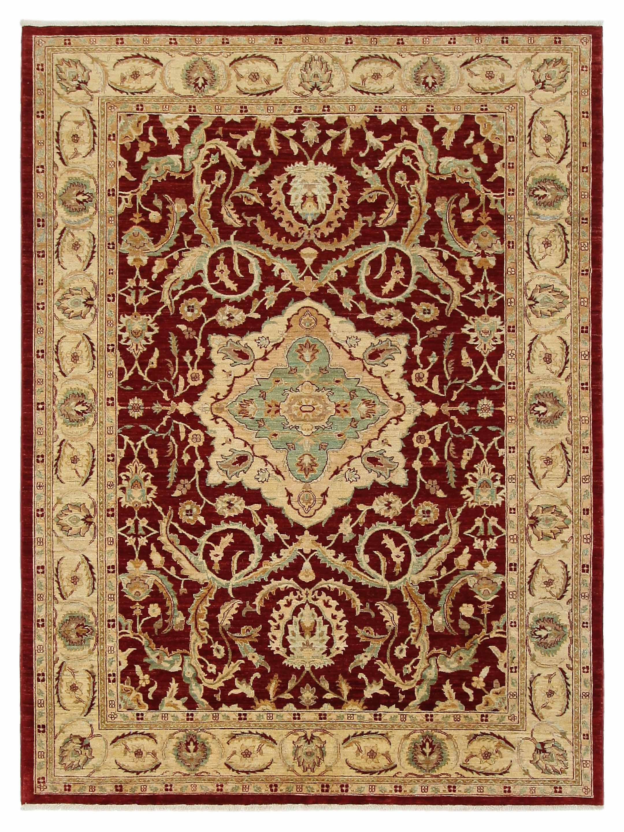 Ziegler Hand Knotted Red 10x13