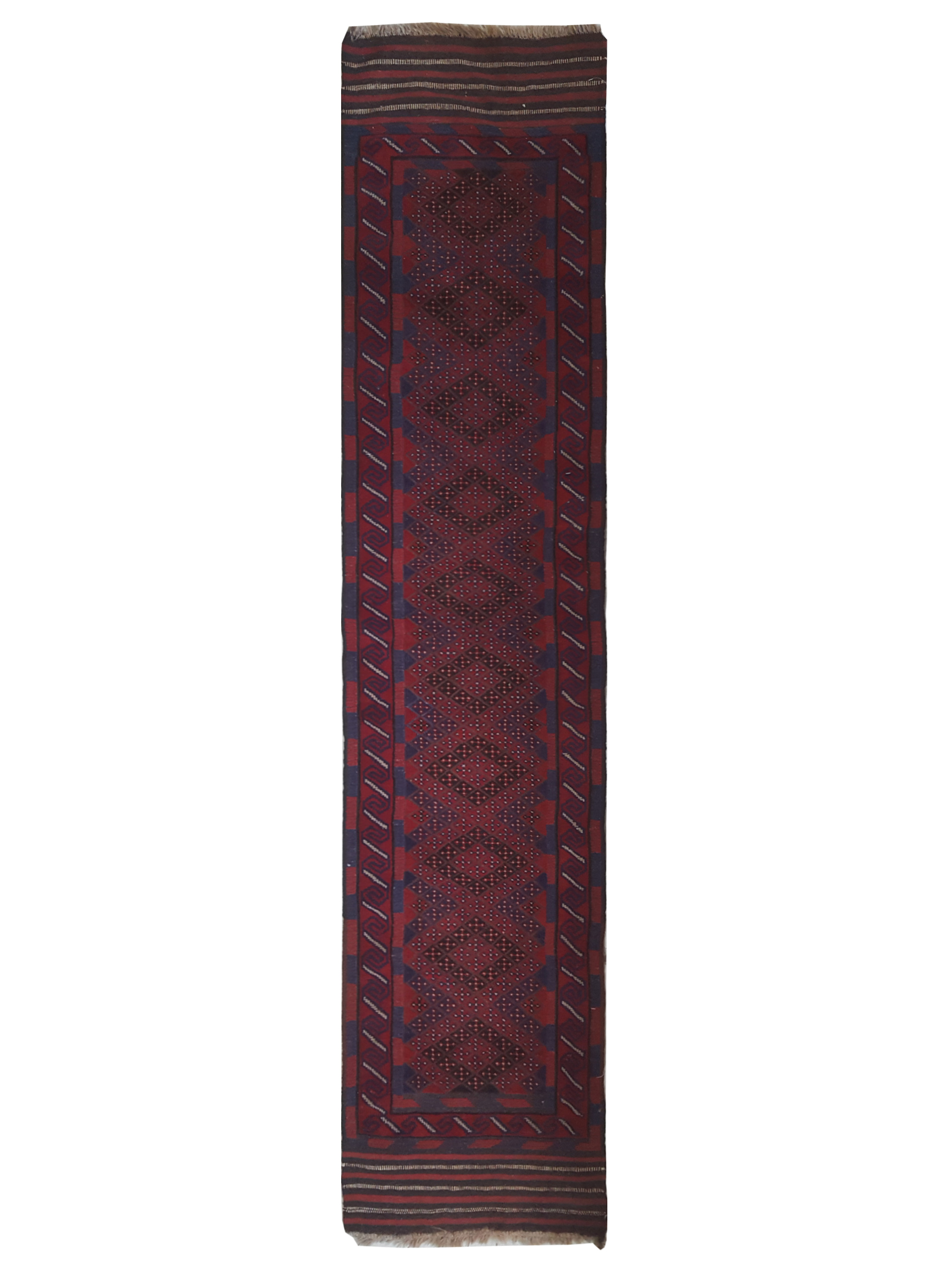 Balouchi Hand Knotted Red 2.6x9